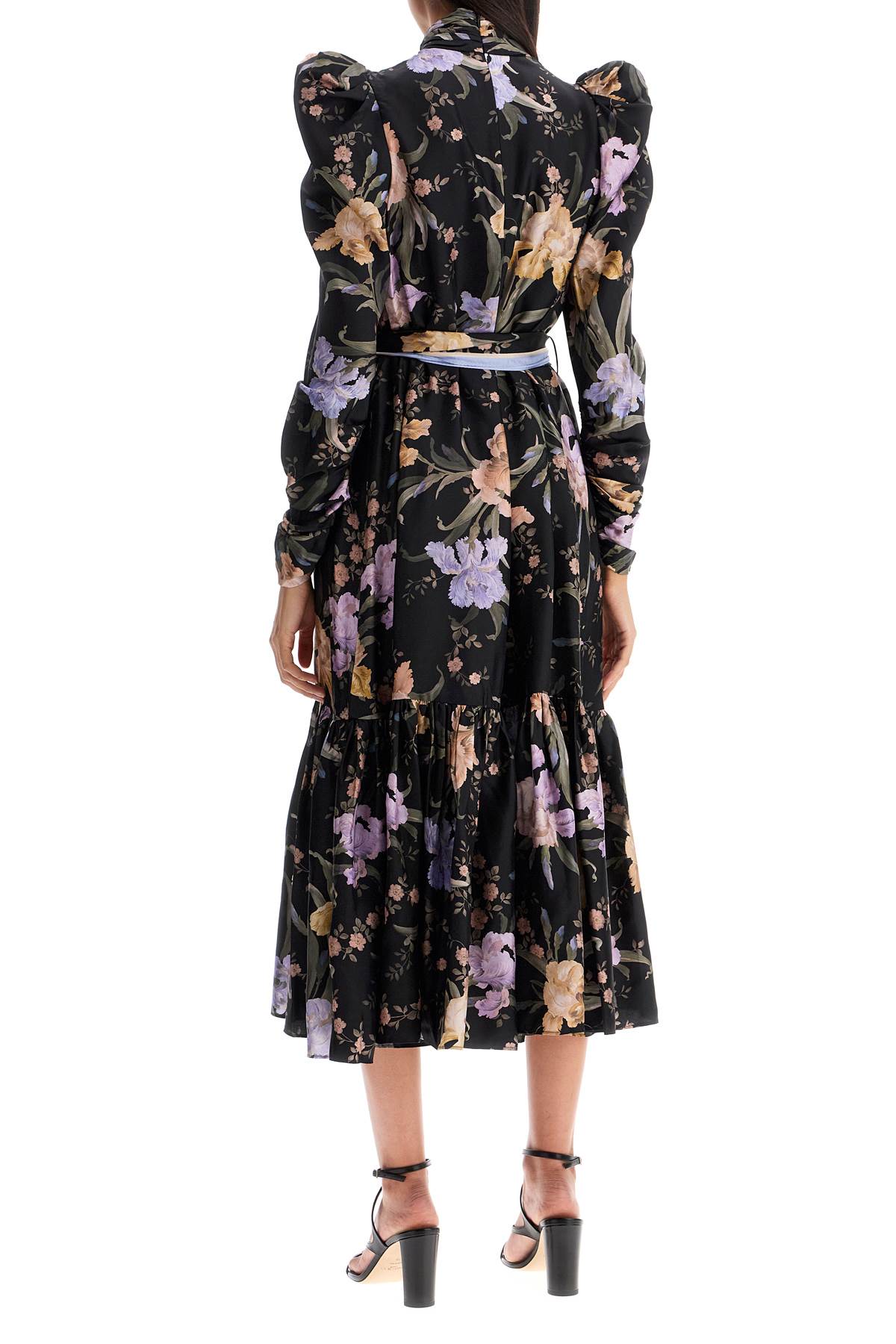 Zimmermann Eden Midi Dress With Floral Print