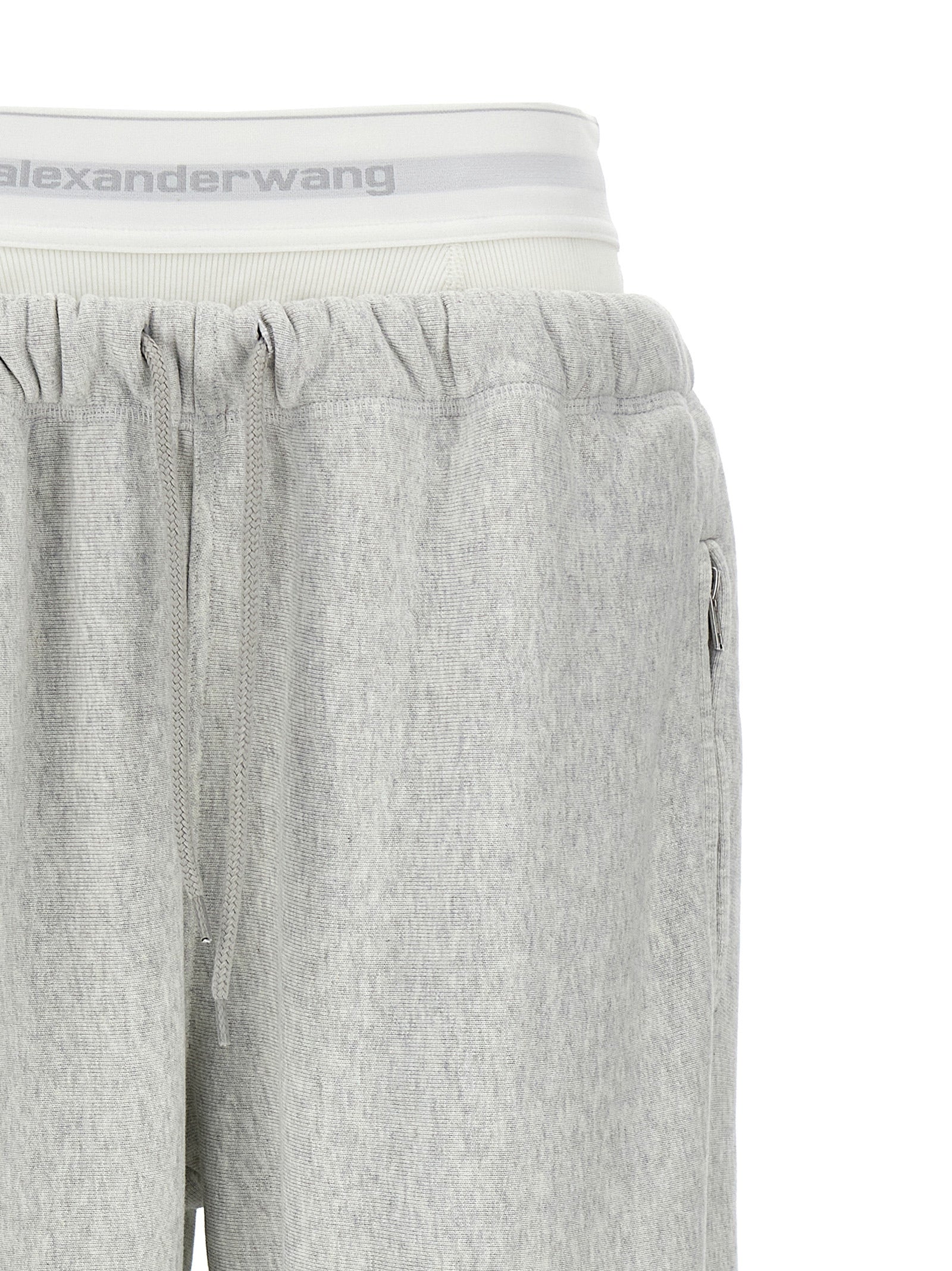 T By Alexander Wang 'Wide Leg W/ Logo Elastic Exposed Brief' Joggers