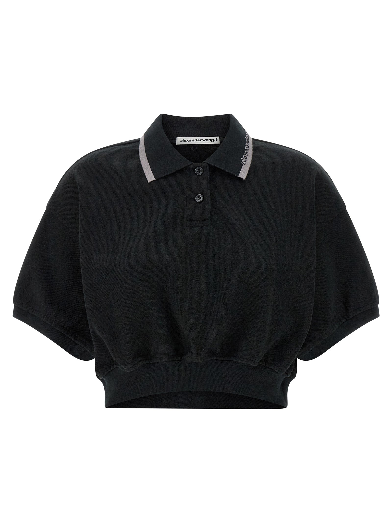 T By Alexander Wang Intarsia Collar Polo Shirt