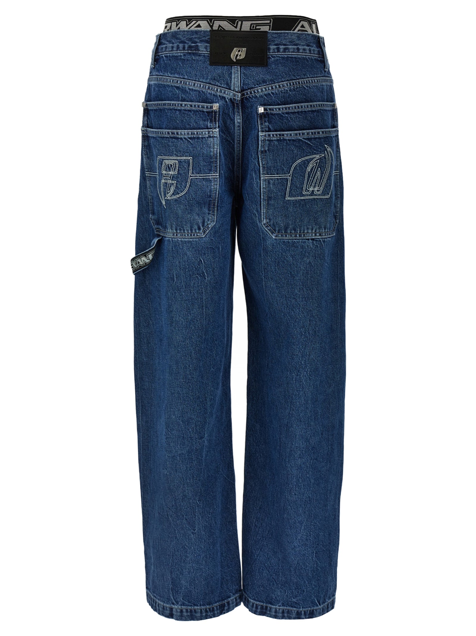 Denim X Alexander Wang 'Logo Elastic Prestyle Rounded' Jeans