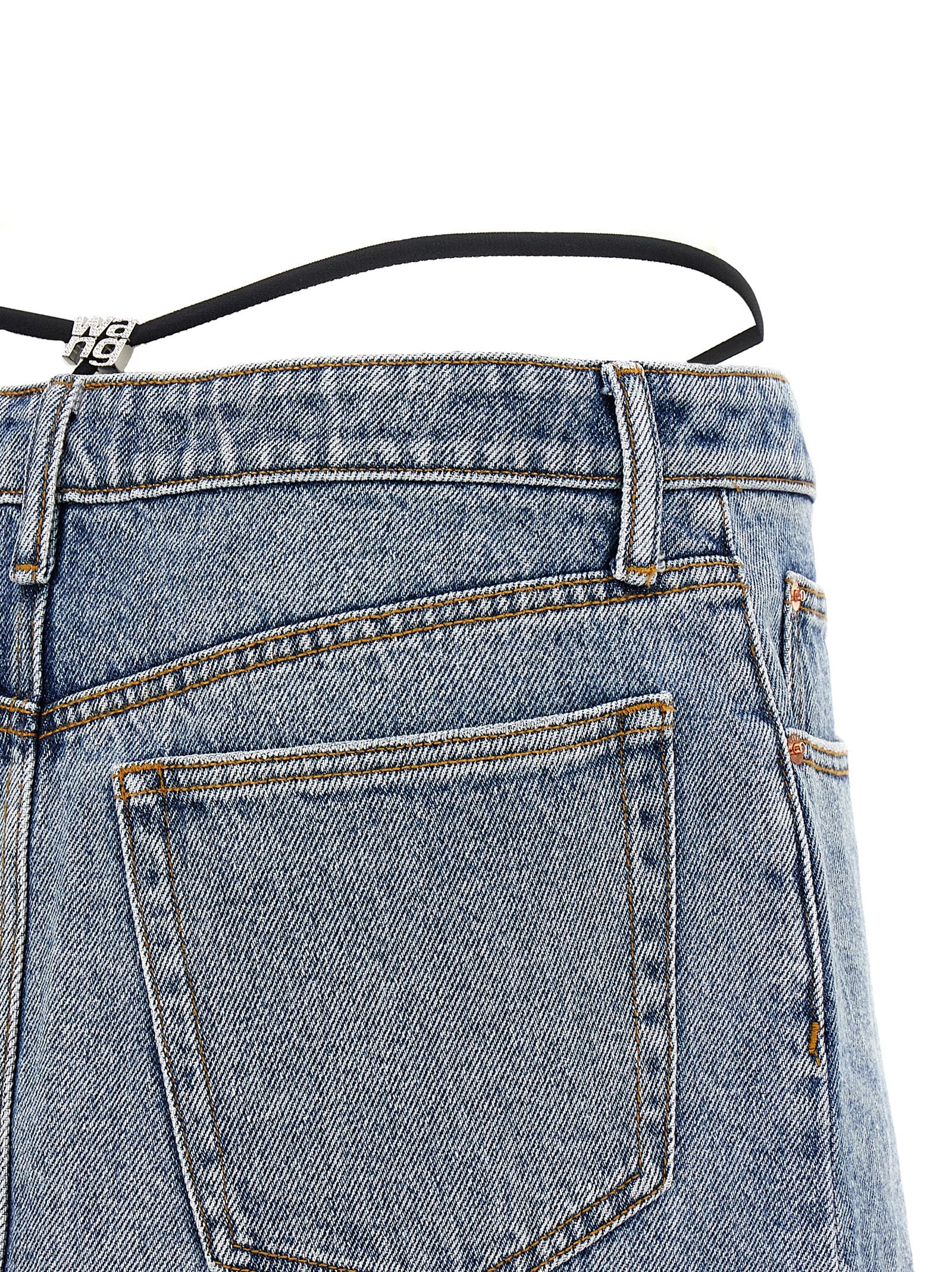 Denim X Alexander Wang 'Prestyle Diamante Charm' Skirt