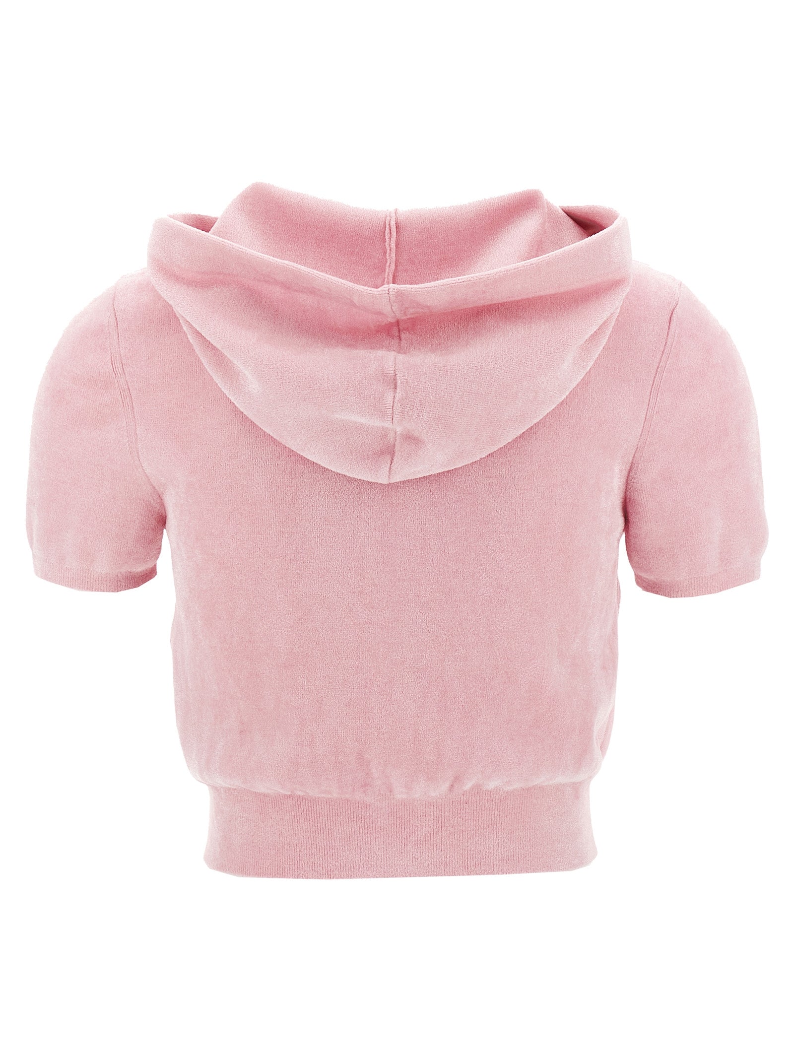 T By Alexander Wang Logo Chenille Cropped Hoodie