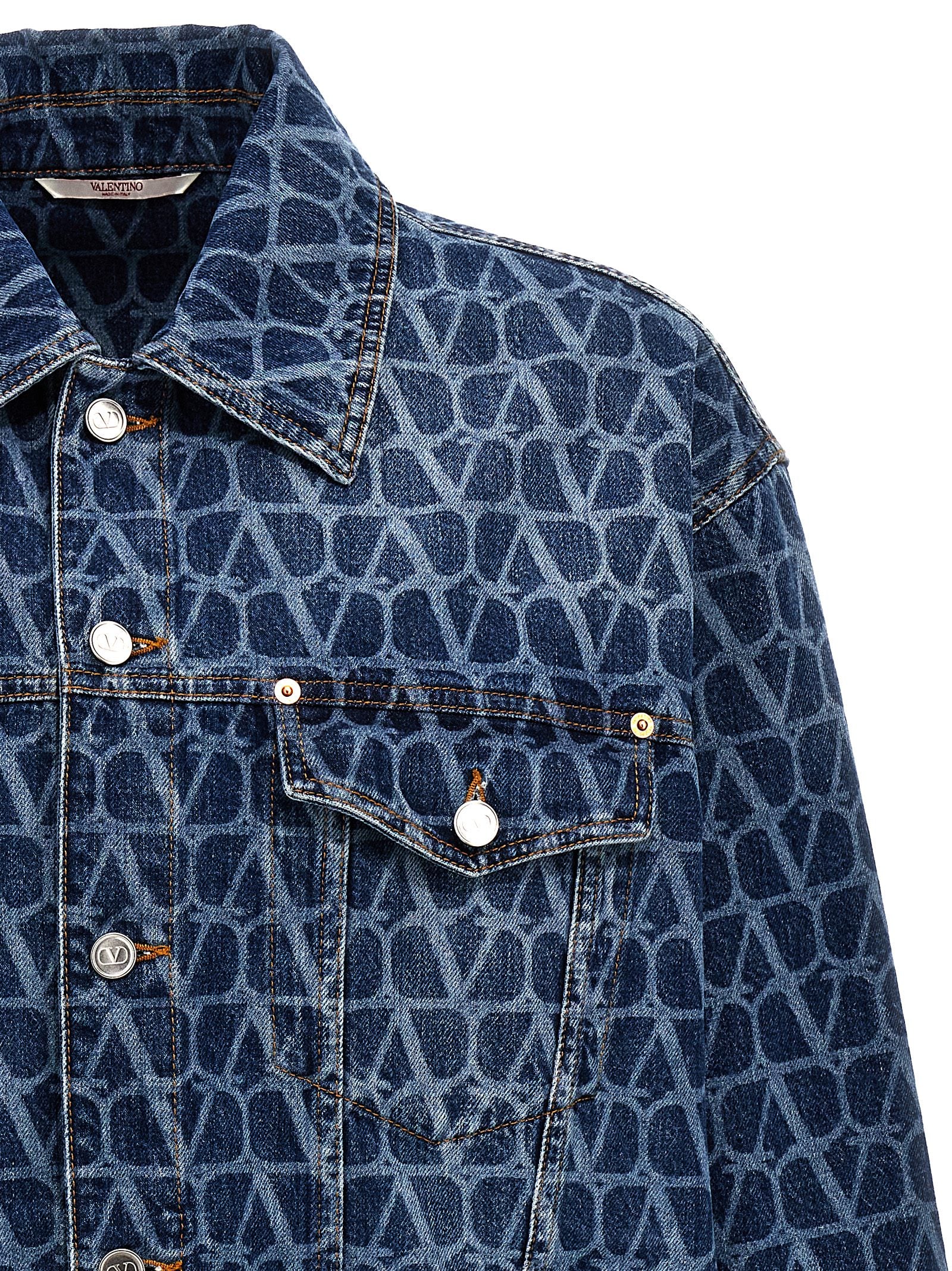 Valentino Garavani 'Toile Iconographe' Valentino Denim Jacket