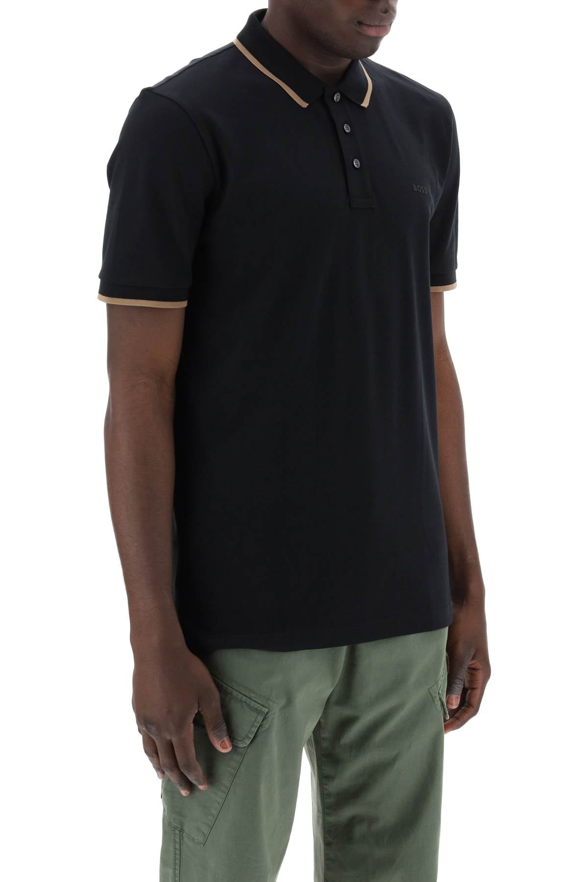 Boss 'Contrast Trim Parlay Polo Shirt