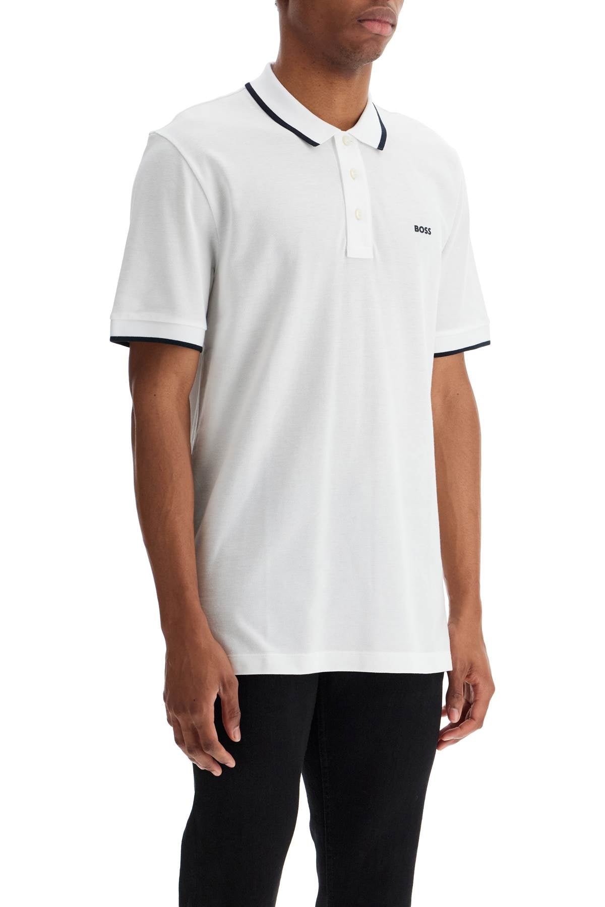 Boss Parlay Polo Shirt With Contrast Trims