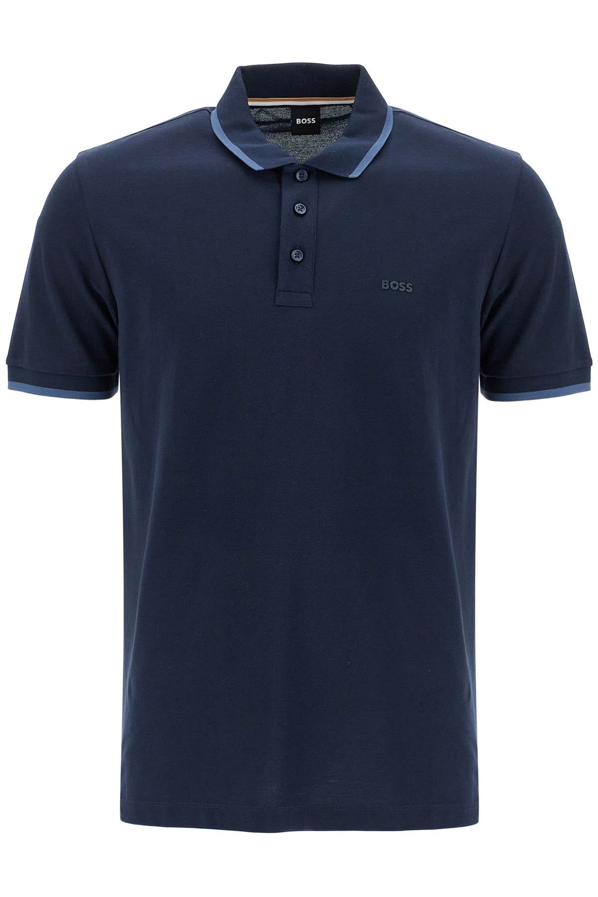 Boss Polo Shirt With Contrasting Edges