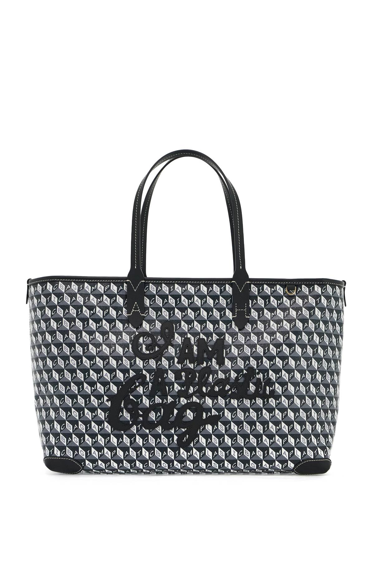 Anya Hindmarch I Am A Plastic Bag Zipped Motif Tote Bag