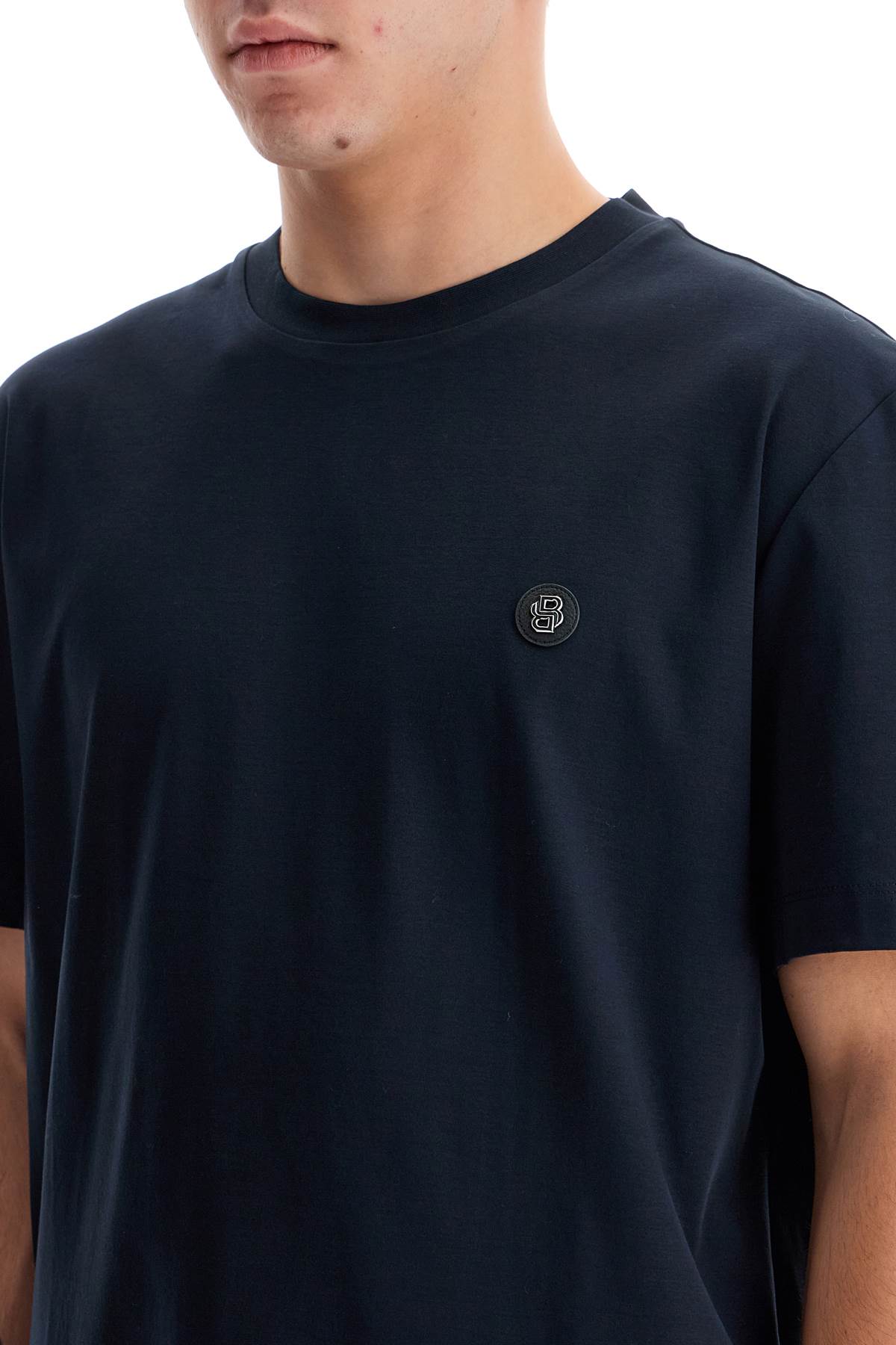 Boss T-Shirt With Double Monogram Patch