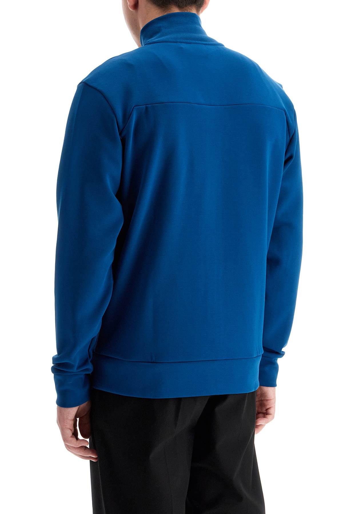 Boss High-Necked Sweatshirt In Compact Jersey