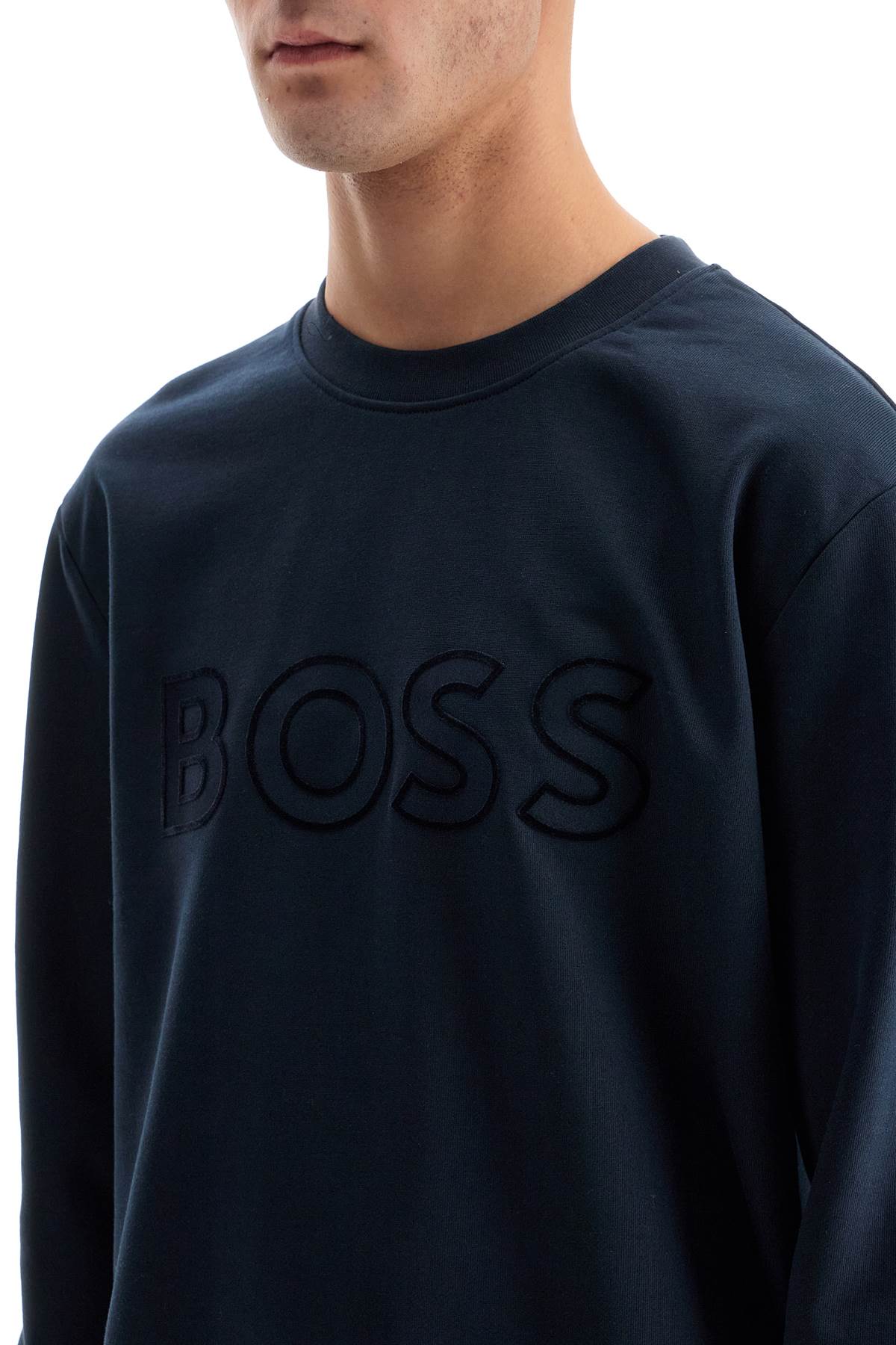 Boss Crewneck Sweatshirt With Logo