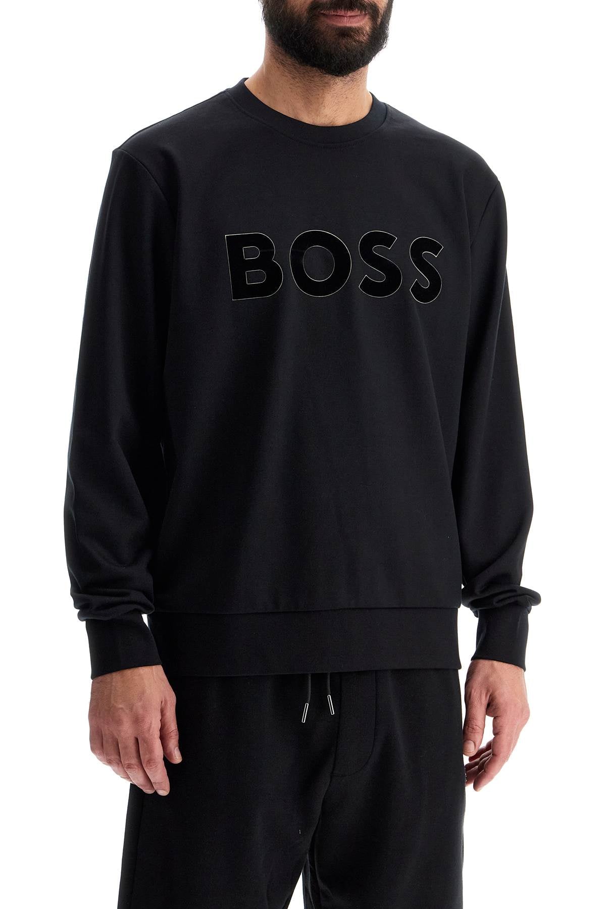 Boss Crewneck Sweatshirt With Logo