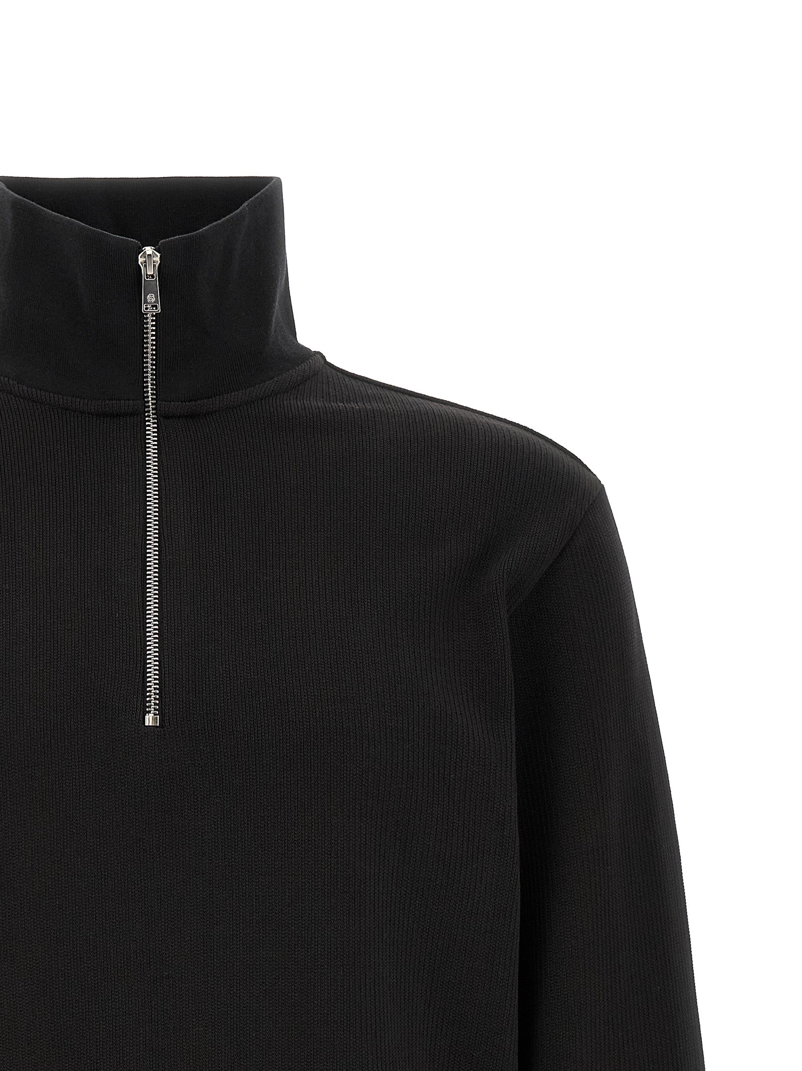 Hugo Boss Cotton Sweatshirt With Half Zip