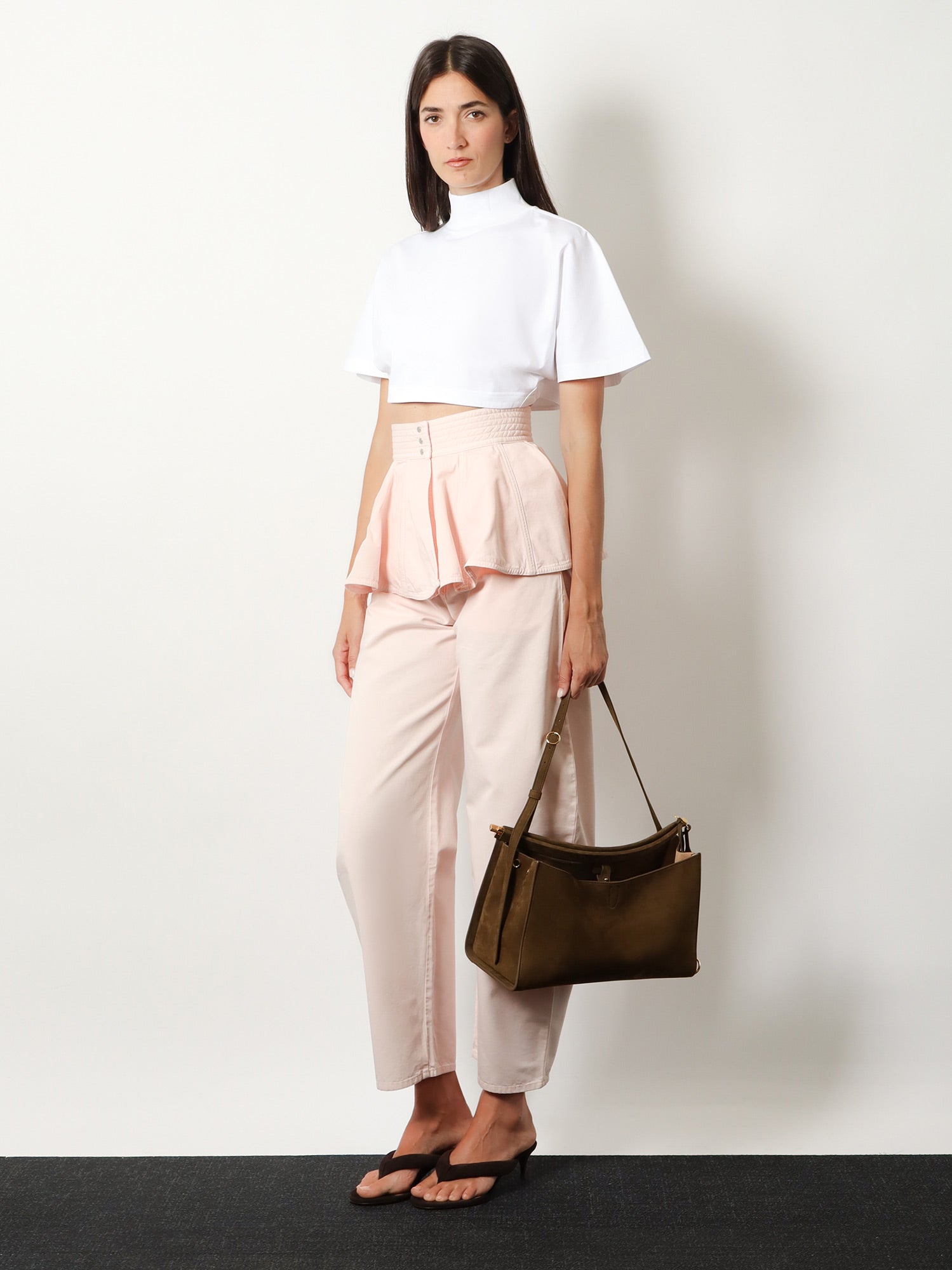 Alaïa Le Click Pocket 35 Nabuck Shoulder Bag
