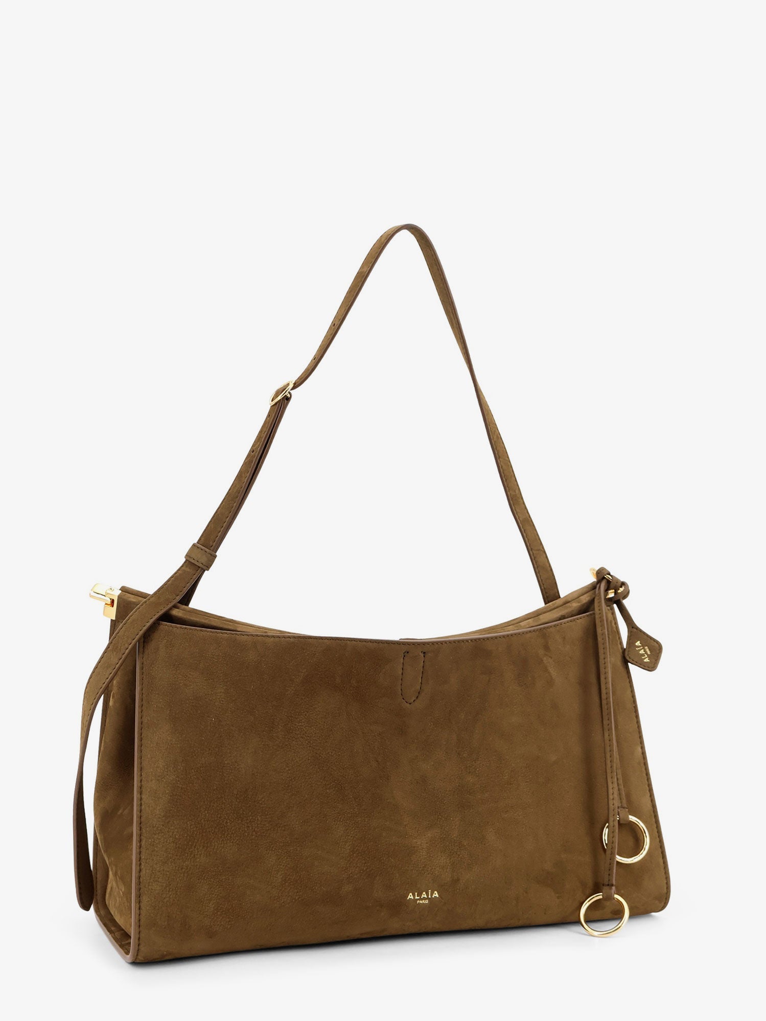 Alaïa Le Click Pocket 35 Nabuck Shoulder Bag