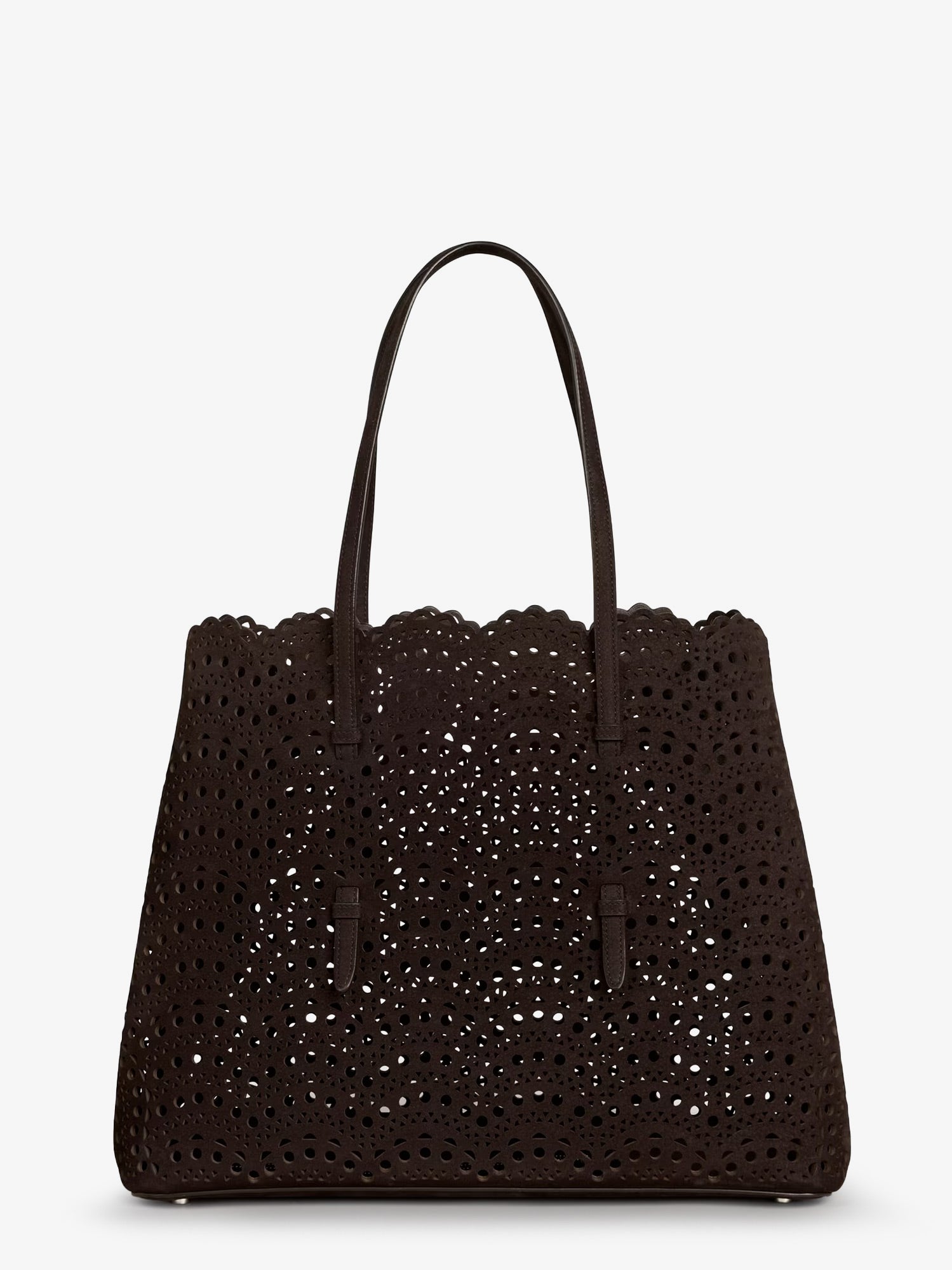 Alaïa Mina 37 Leather With Vienne Motif Shoulder Bag