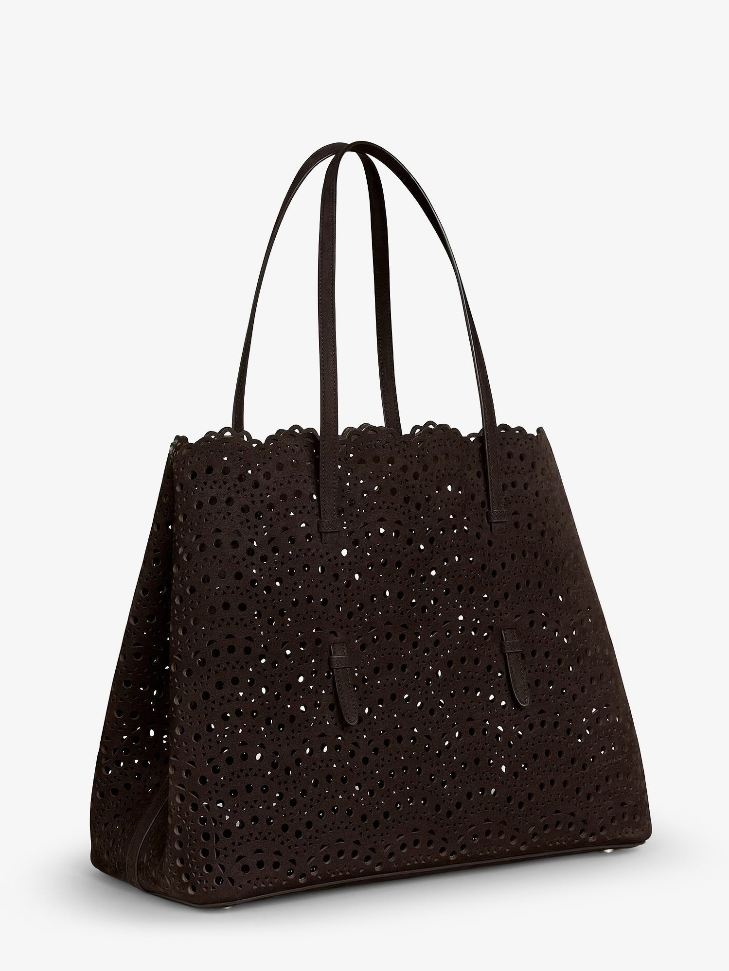 Alaïa Mina 37 Leather With Vienne Motif Shoulder Bag