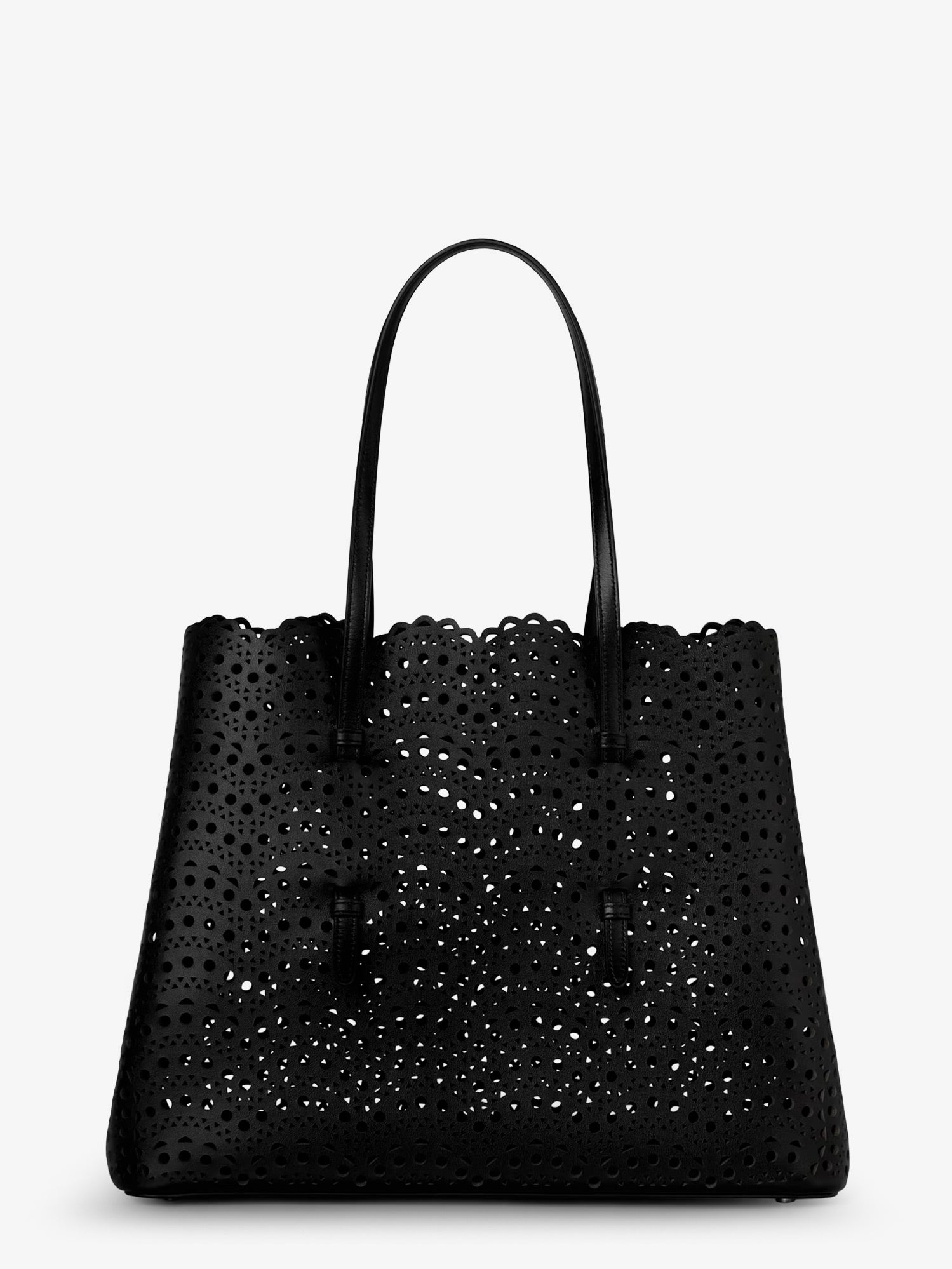 Alaïa Mina 37 Leather Shoulder Bag With Vienne Motif