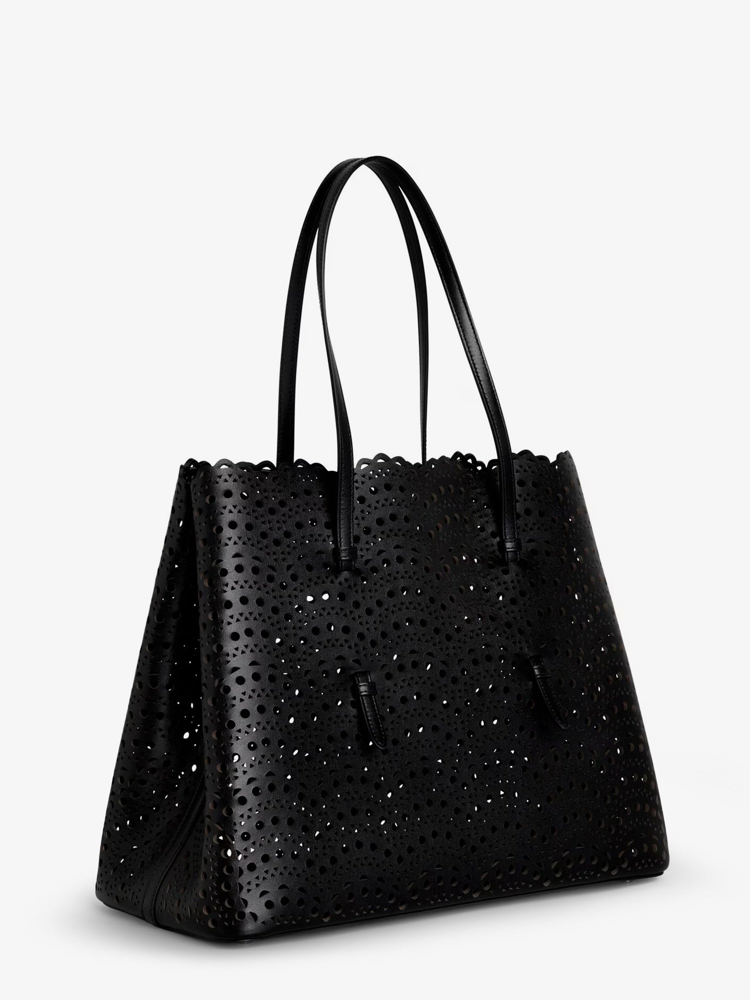 Alaïa Mina 37 Leather Shoulder Bag With Vienne Motif
