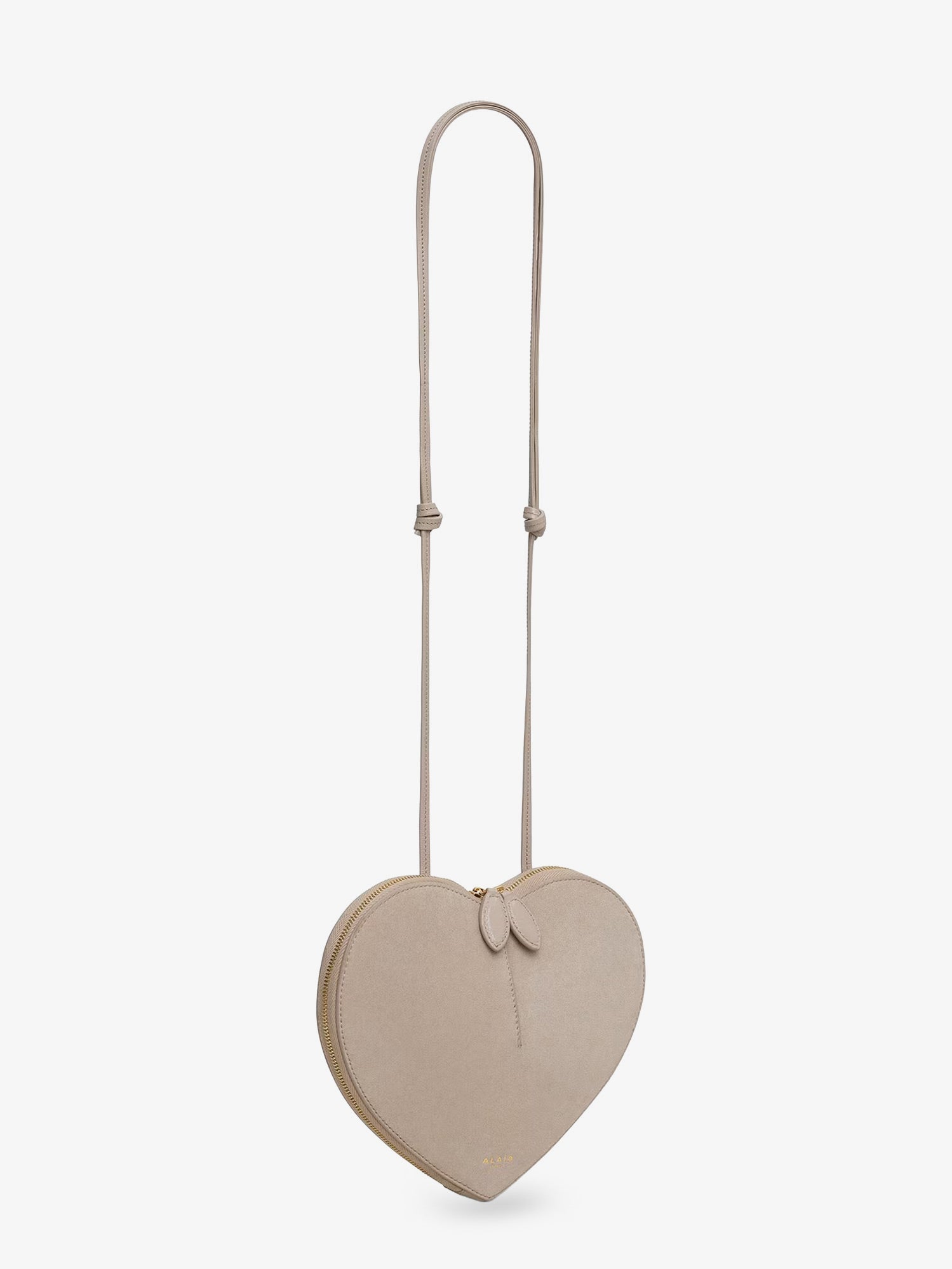 Alaïa Le Coeur Suede And Leather Crossbody Bag