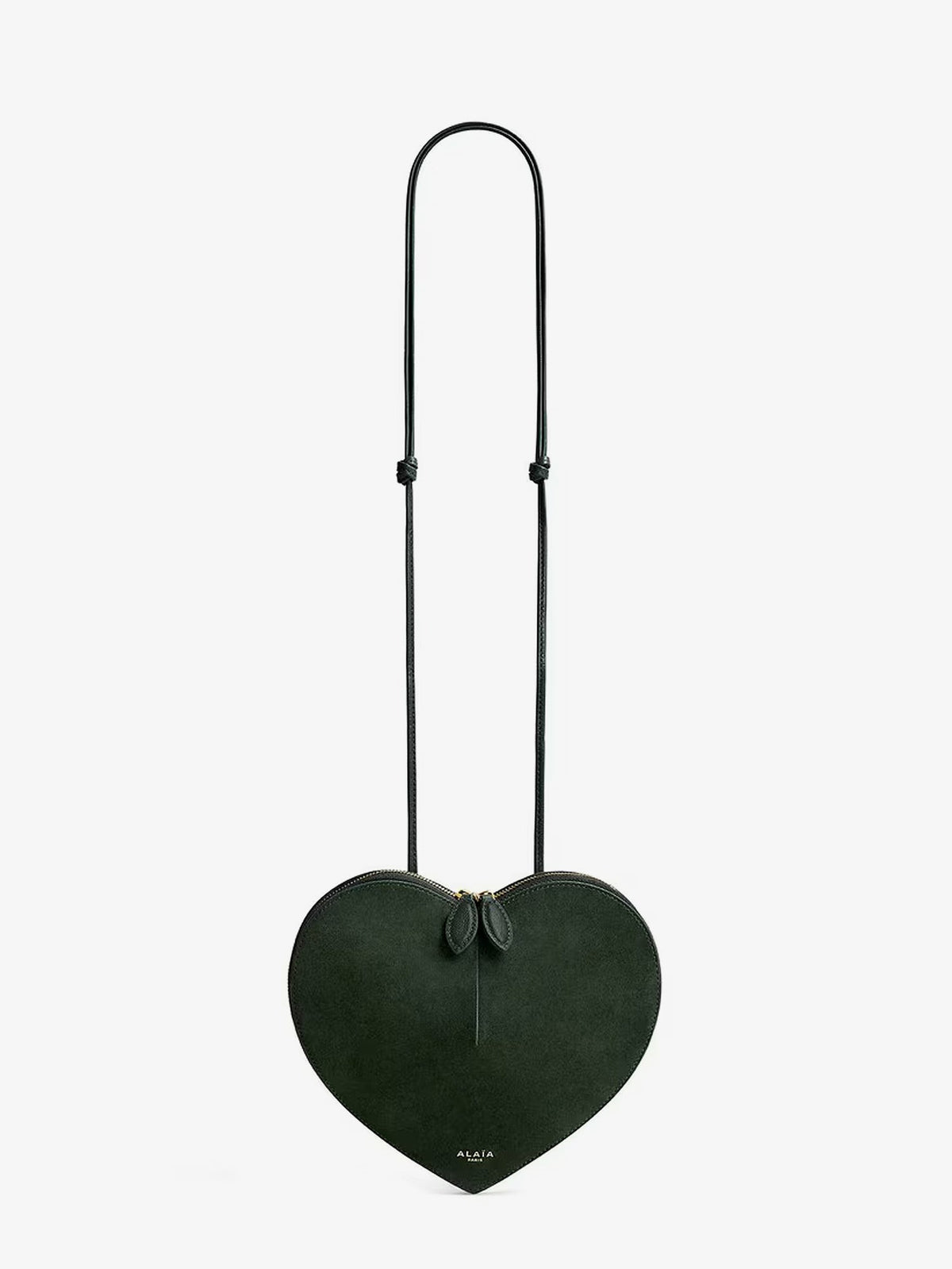 Alaïa Le Coeur Suede Crossbody Bag
