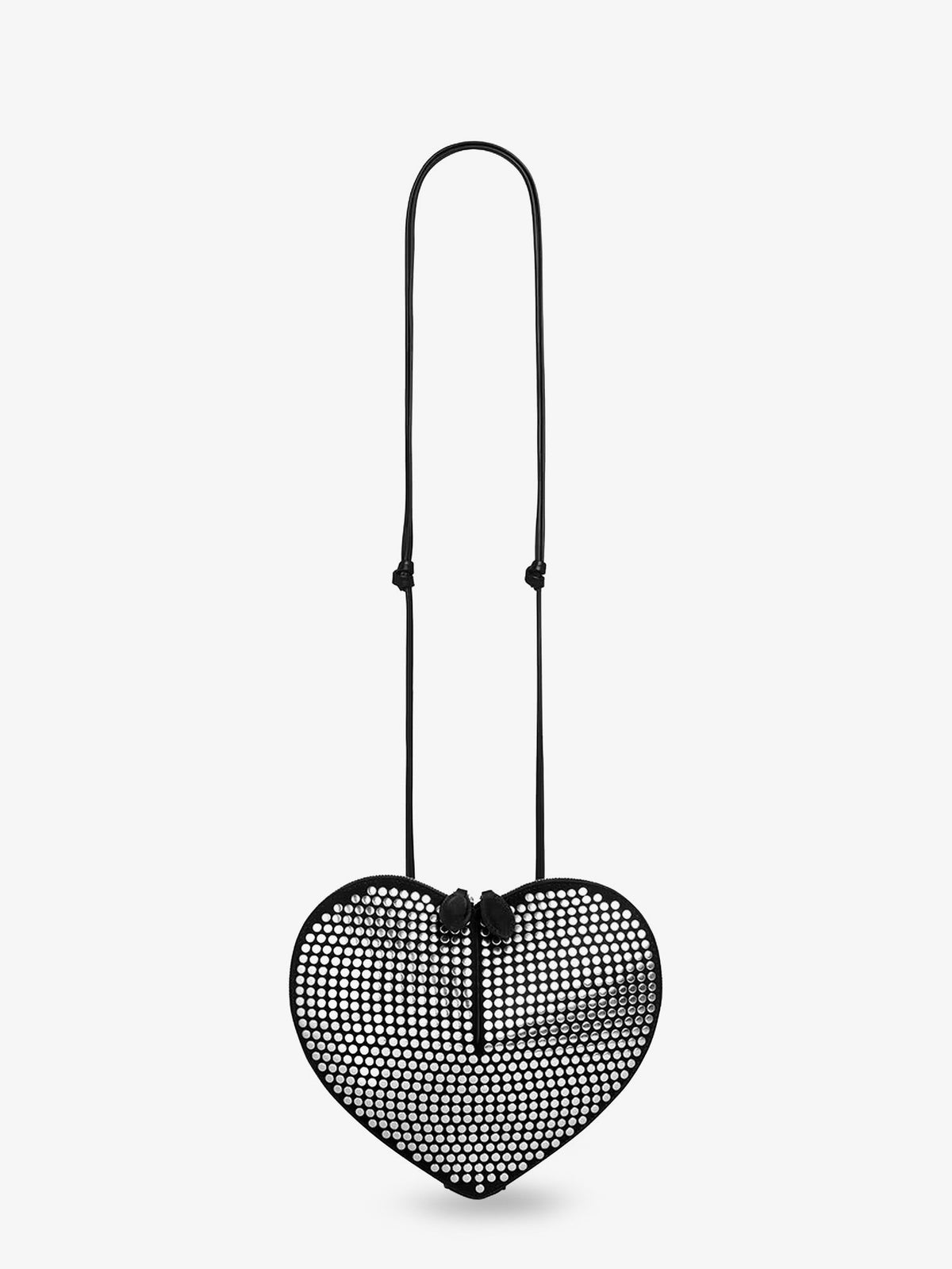 Alaïa Le Coeur Suede Shoulder Bag With All-over Studs