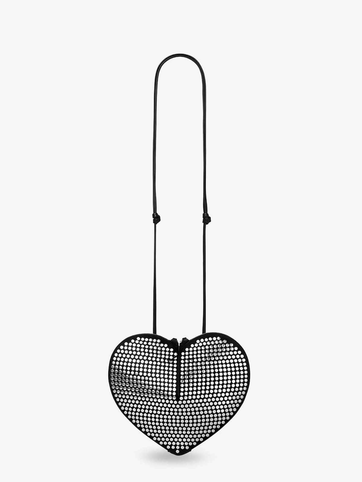 Alaïa Le Coeur Suede Shoulder Bag With All-over Studs