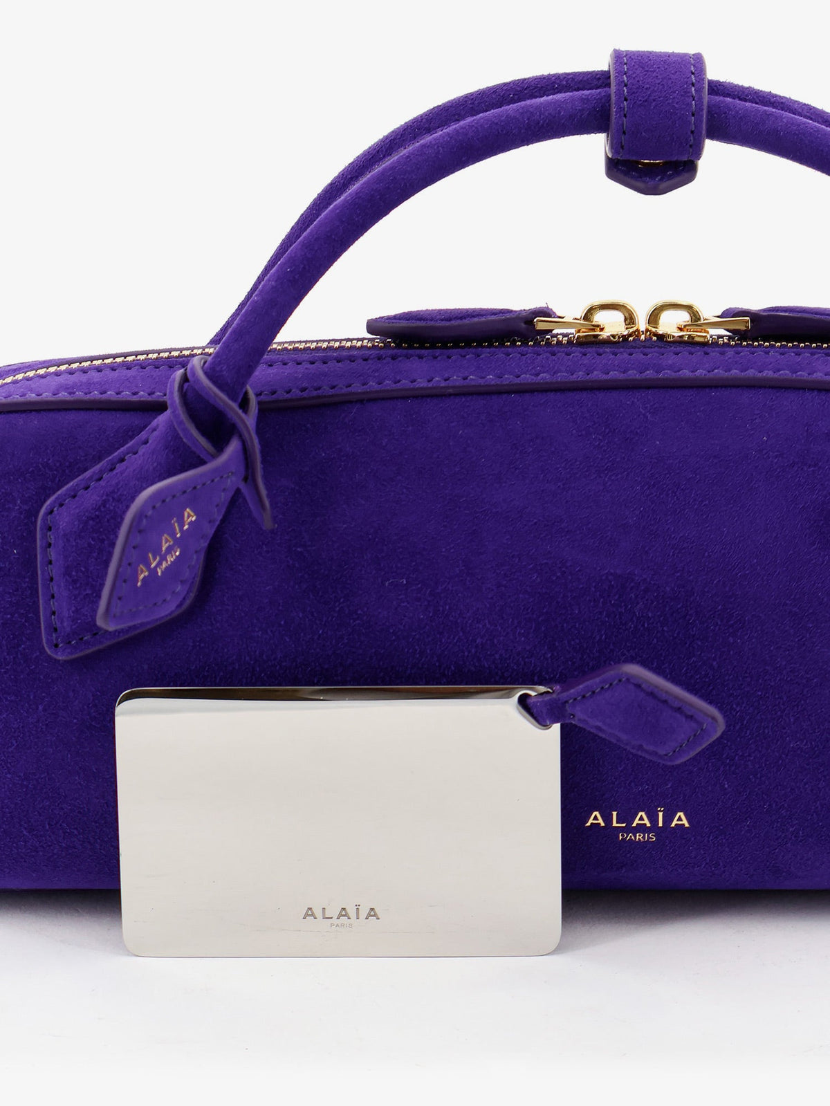 Alaïa Teckel Clutch Suede Handbag
