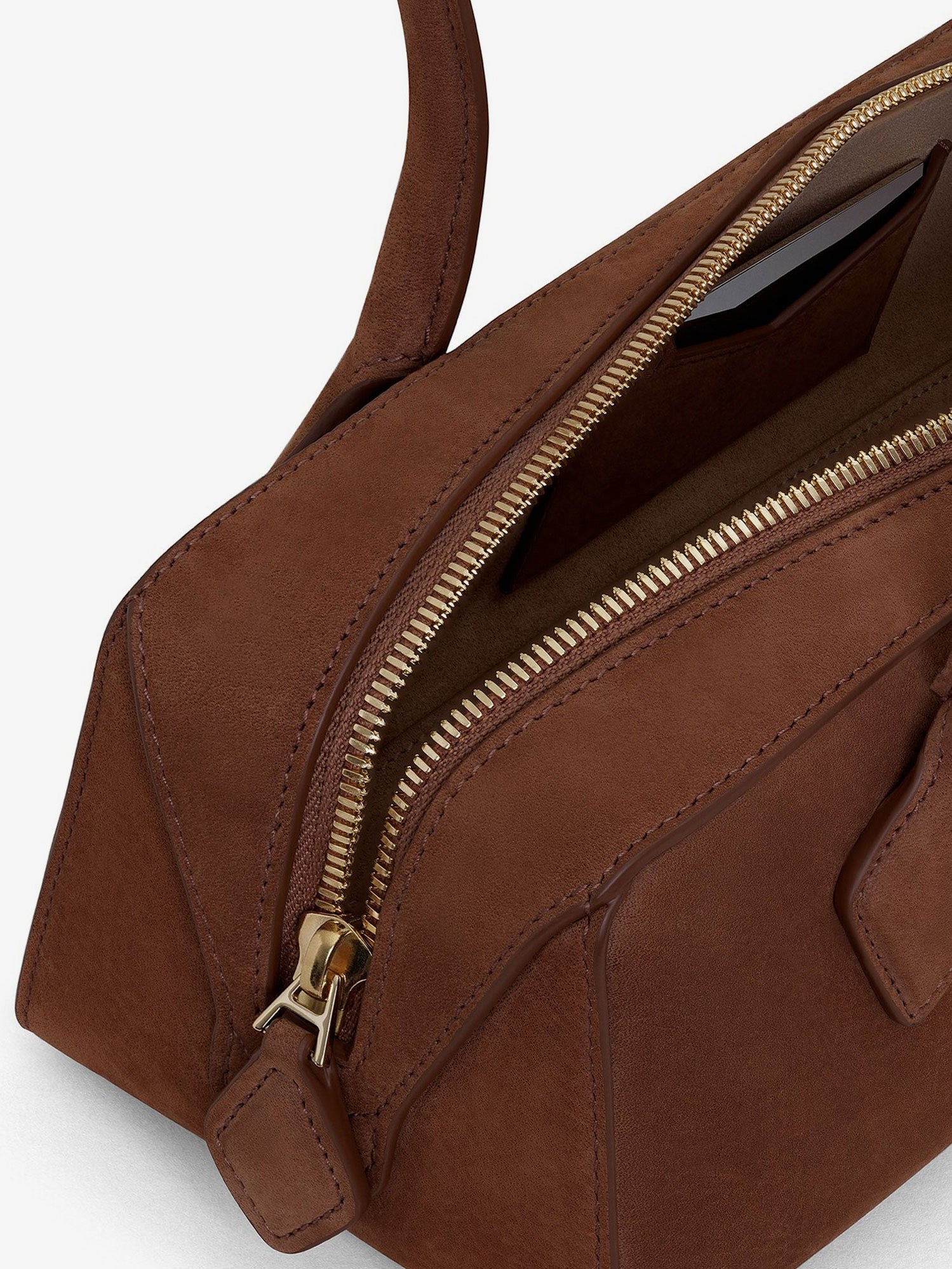 Alaïa Teckel Medium Suede Shoulder Bag