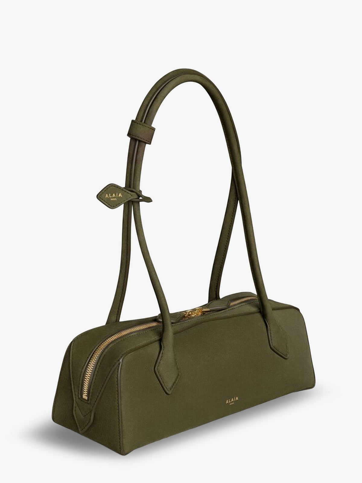 Alaïa Teckel Medium Suede Shoulder Bag