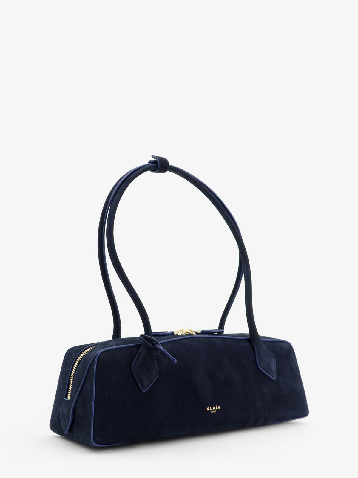 Alaïa Teckel Medium Suede Shoulder Bag