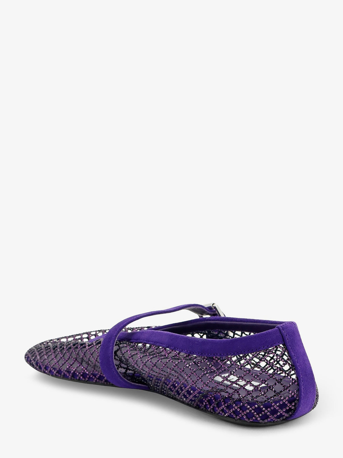 Alaïa Ballerine Flat Mesh Ballerinas With Rhinestone Detail