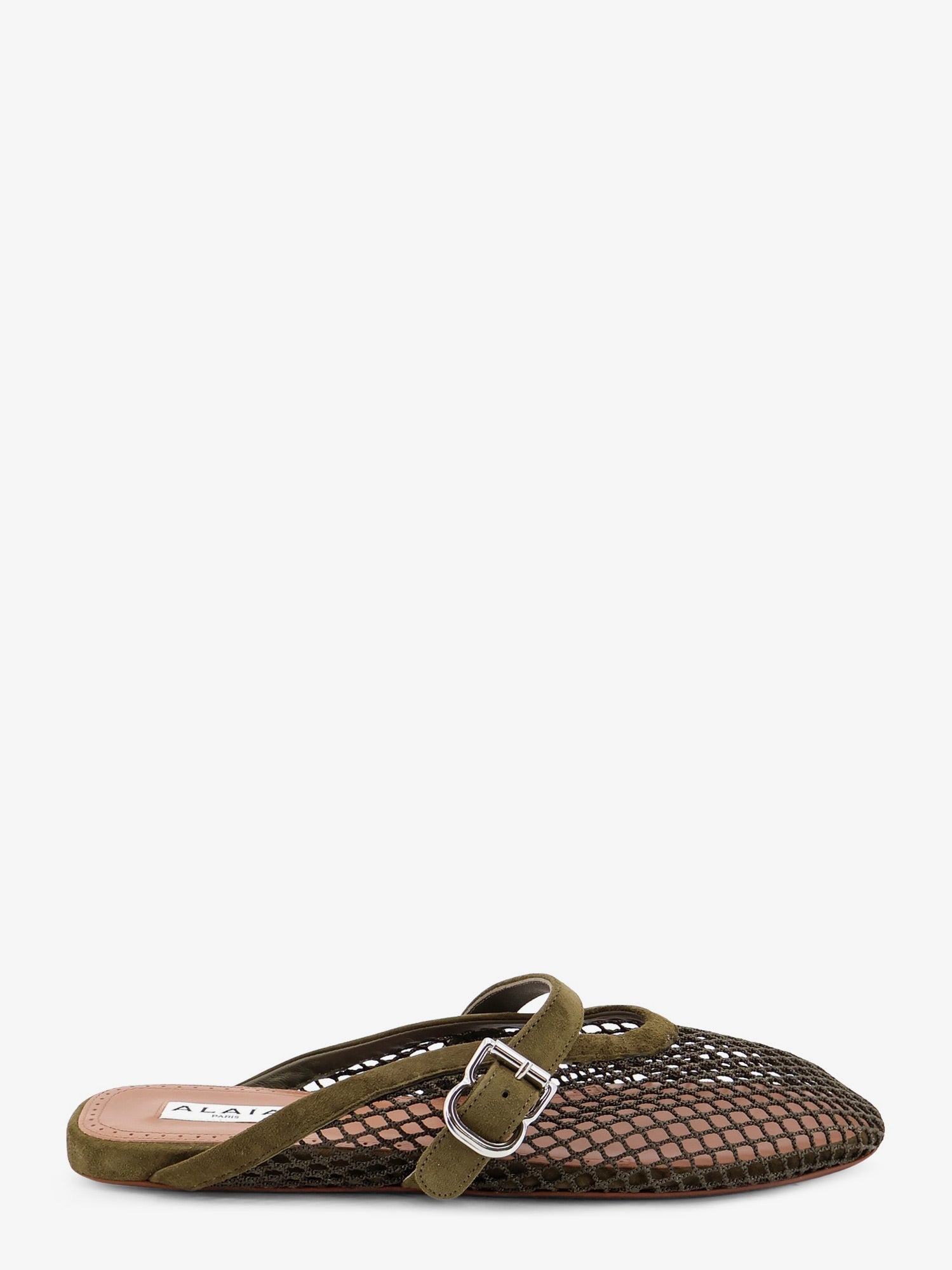 Alaïa Fishnet Mesh And Leather Sandals