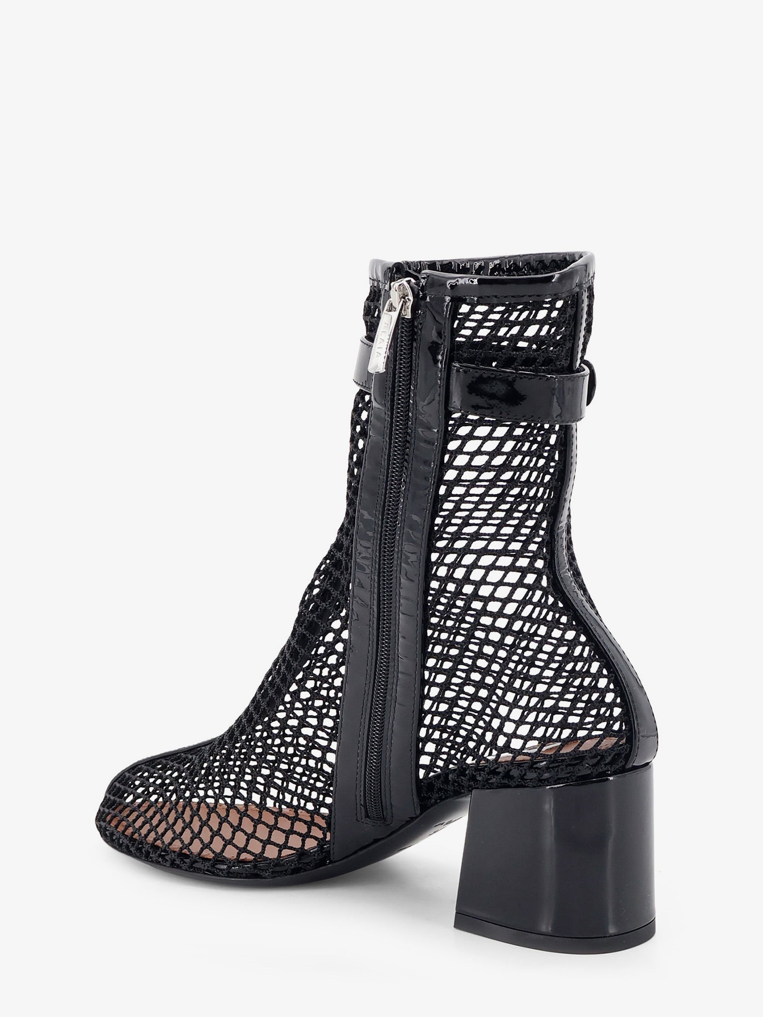 Alaïa 55 Mesh And Patent Leather Boots