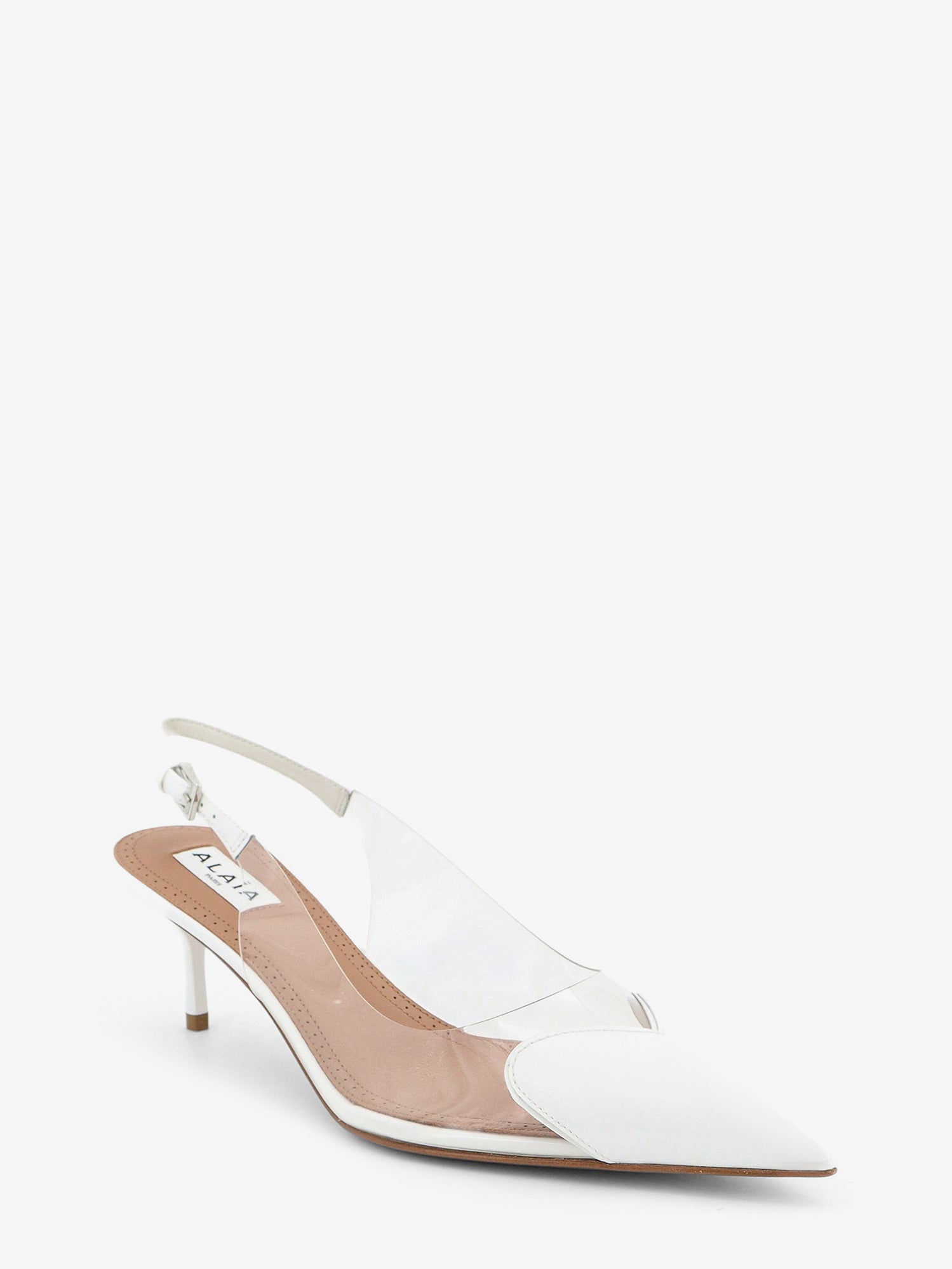 Alaïa Le Coeur Slingback Pvc And Leather Pumps