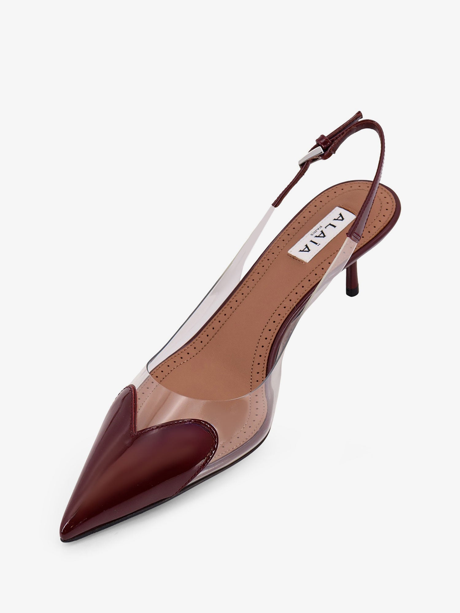 Alaïa Le Coeur Pvc And Leather Slingback Décolleté