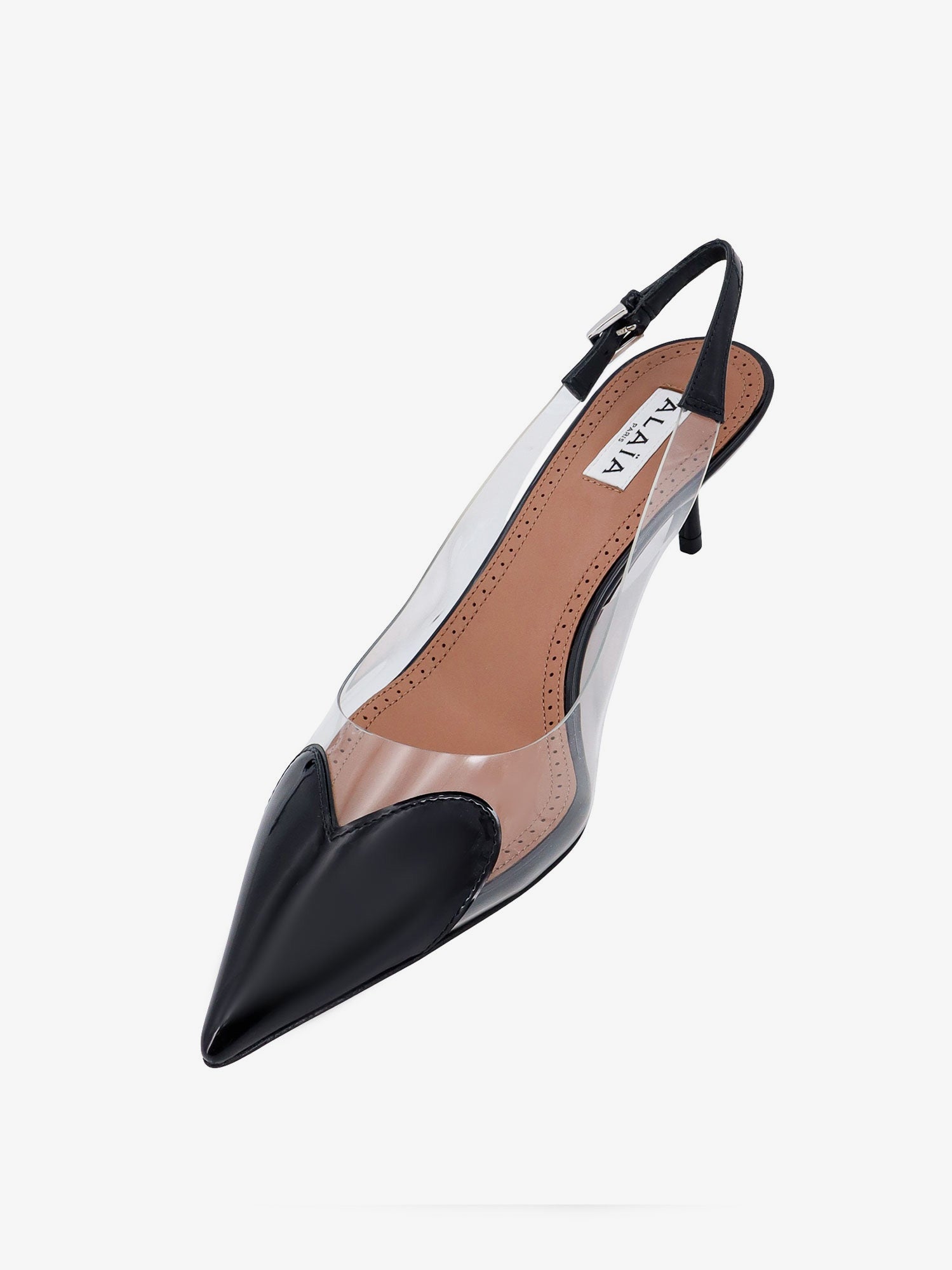 Alaïa Le Coeur Slingback Pvc And Leather Pumps