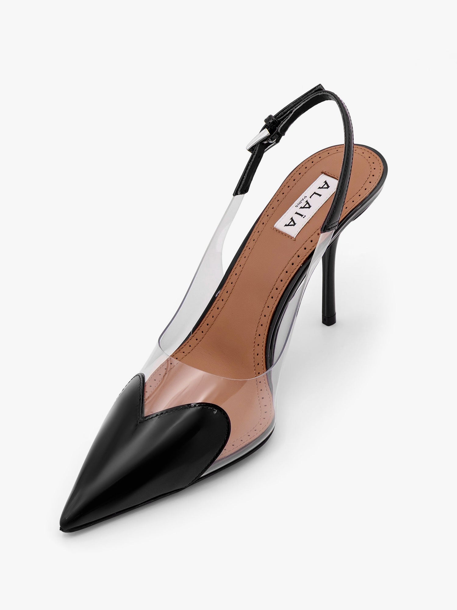 Alaïa Le Coeur Slingback Pvc And Leather Pumps