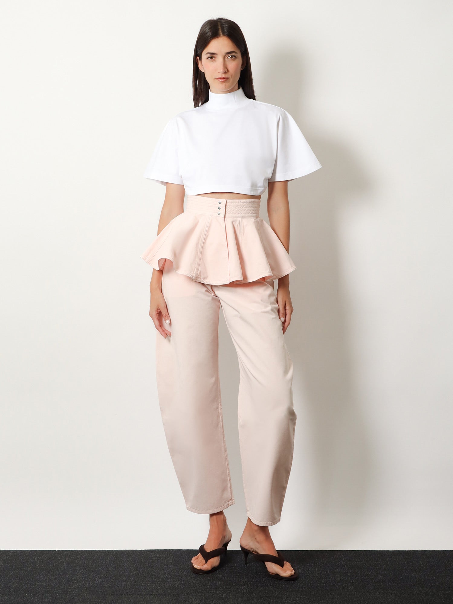 Alaïa Cotton Crop T-shirt