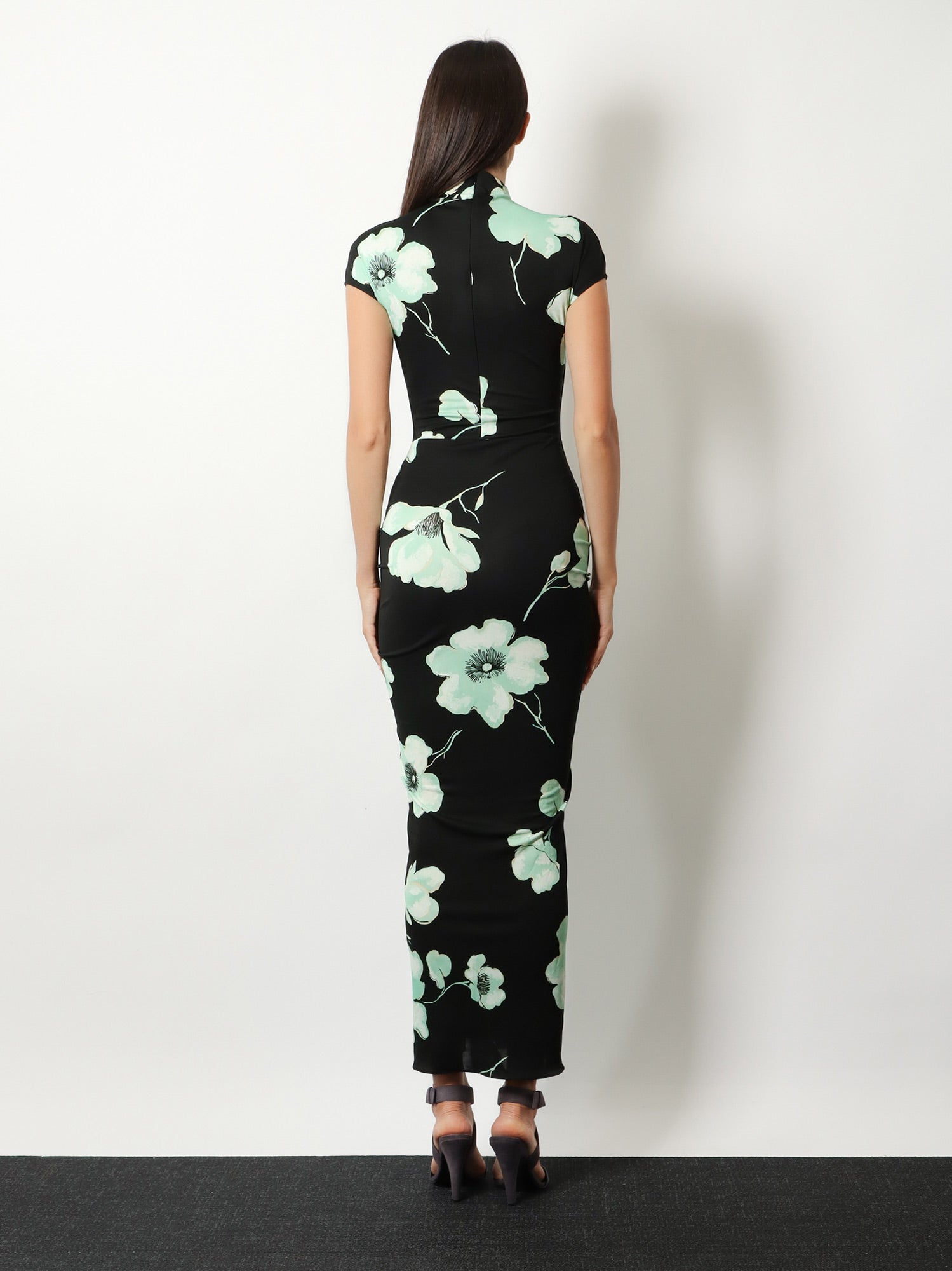 Alaïa Viscose Dress With Sakura Print