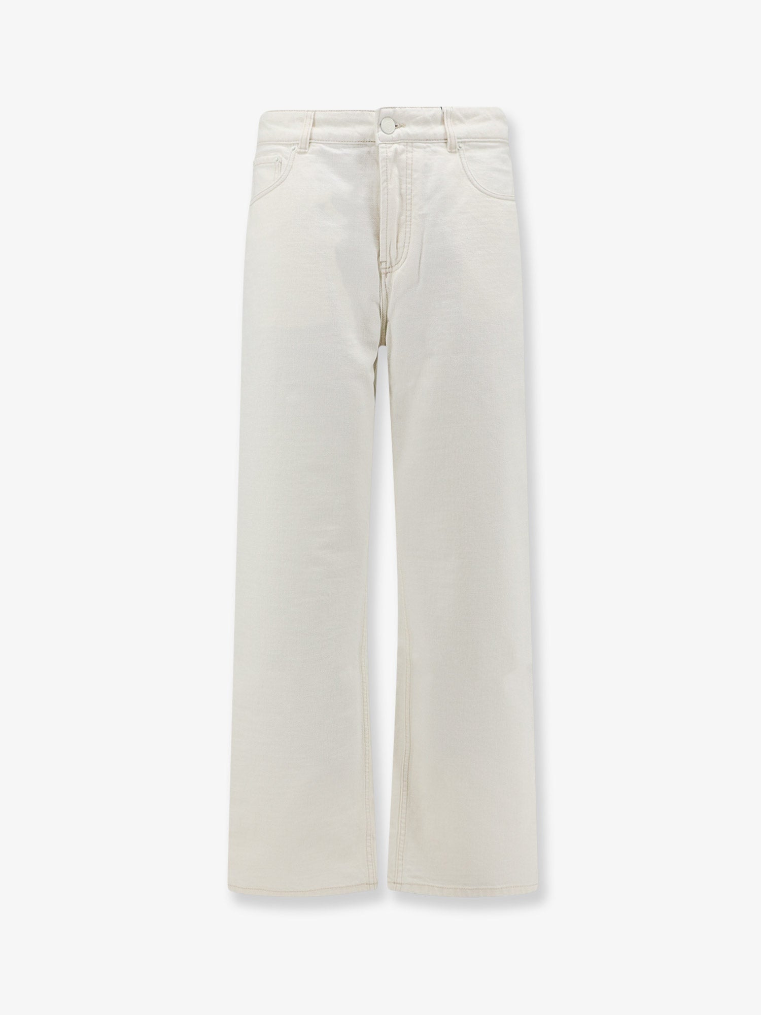 AMI Paris White Denim Trousers