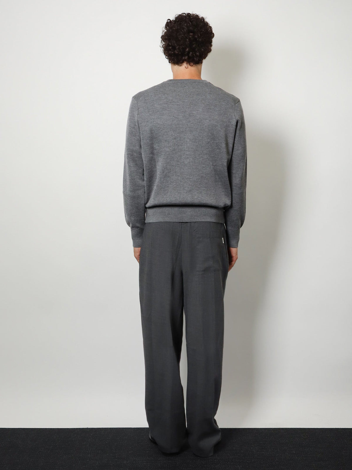 AMI Paris Virgin Wool Trousers With Elastic