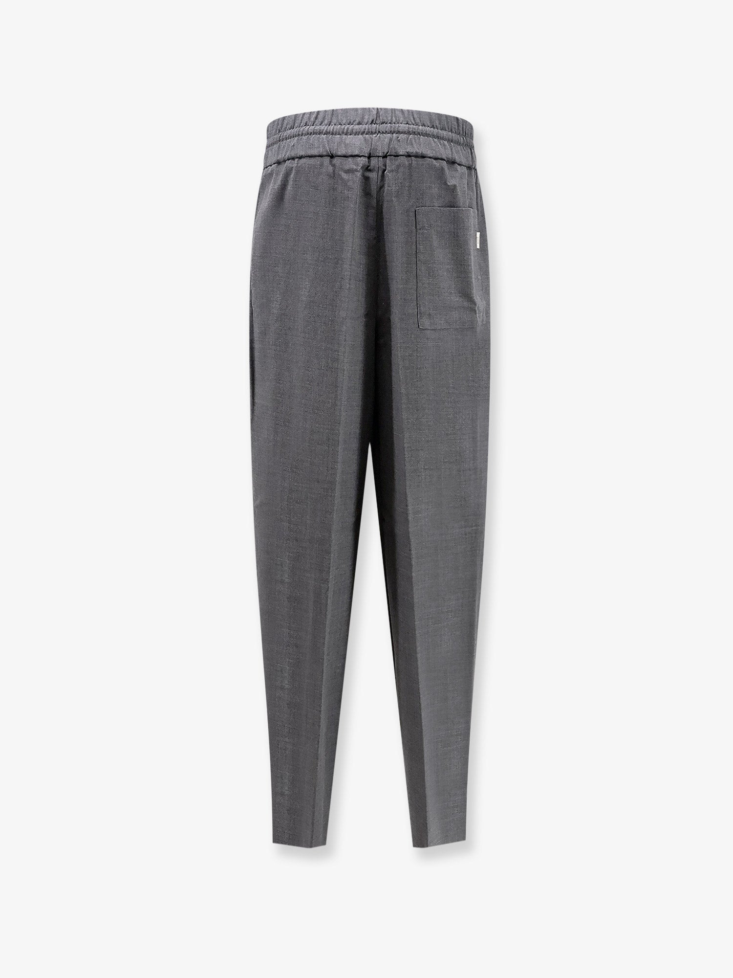 AMI Paris Virgin Wool Trousers With Elastic