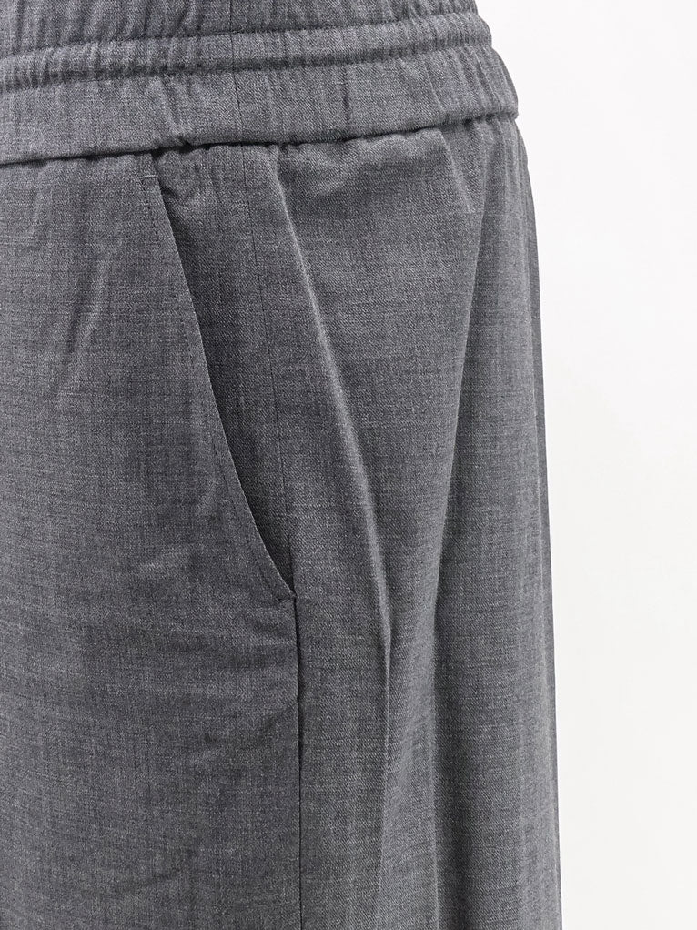 AMI Paris Virgin Wool Trousers With Elastic