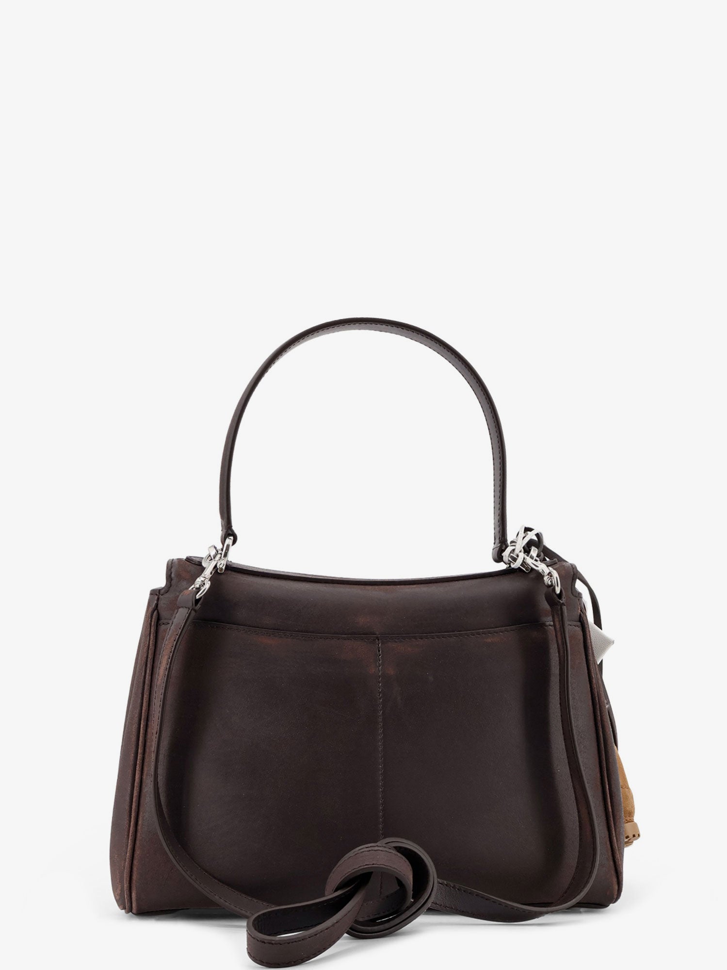 Balenciaga Rodeo S Leather Crossbody Bag With Vintage Motif