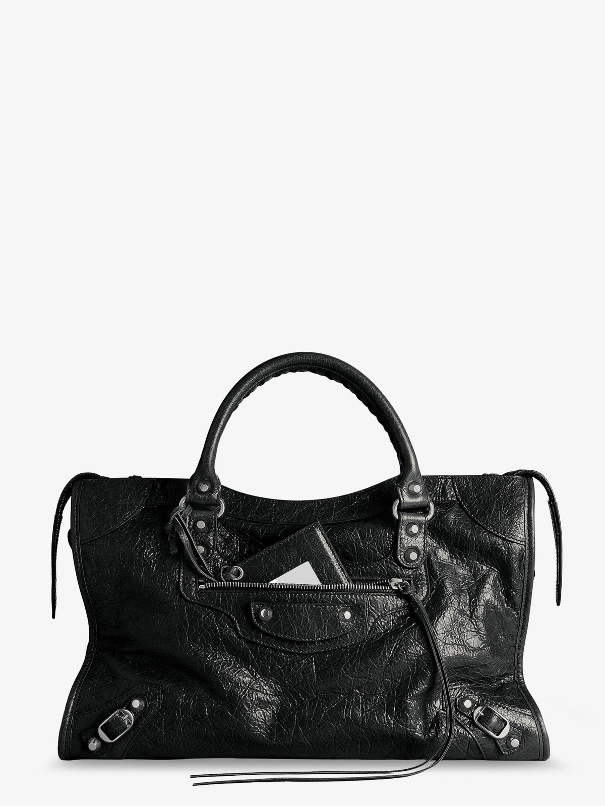 Balenciaga Le City M Leather Crossbody Bag