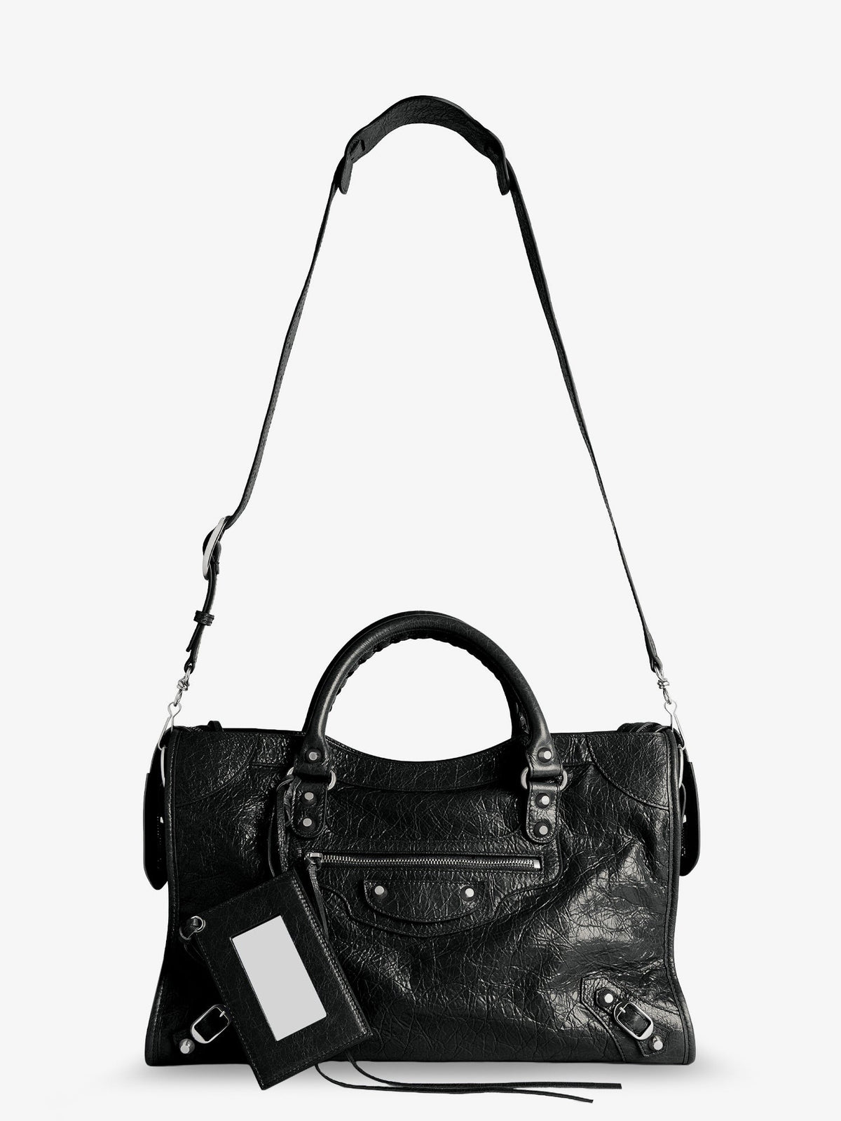 Balenciaga Le City M Leather Crossbody Bag