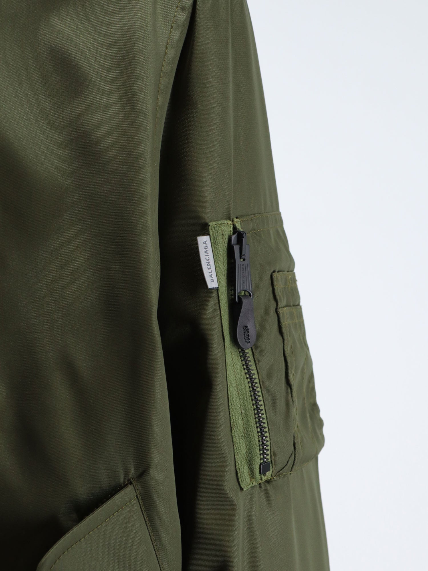 Balenciaga Nylon Bomber With Orange Lining