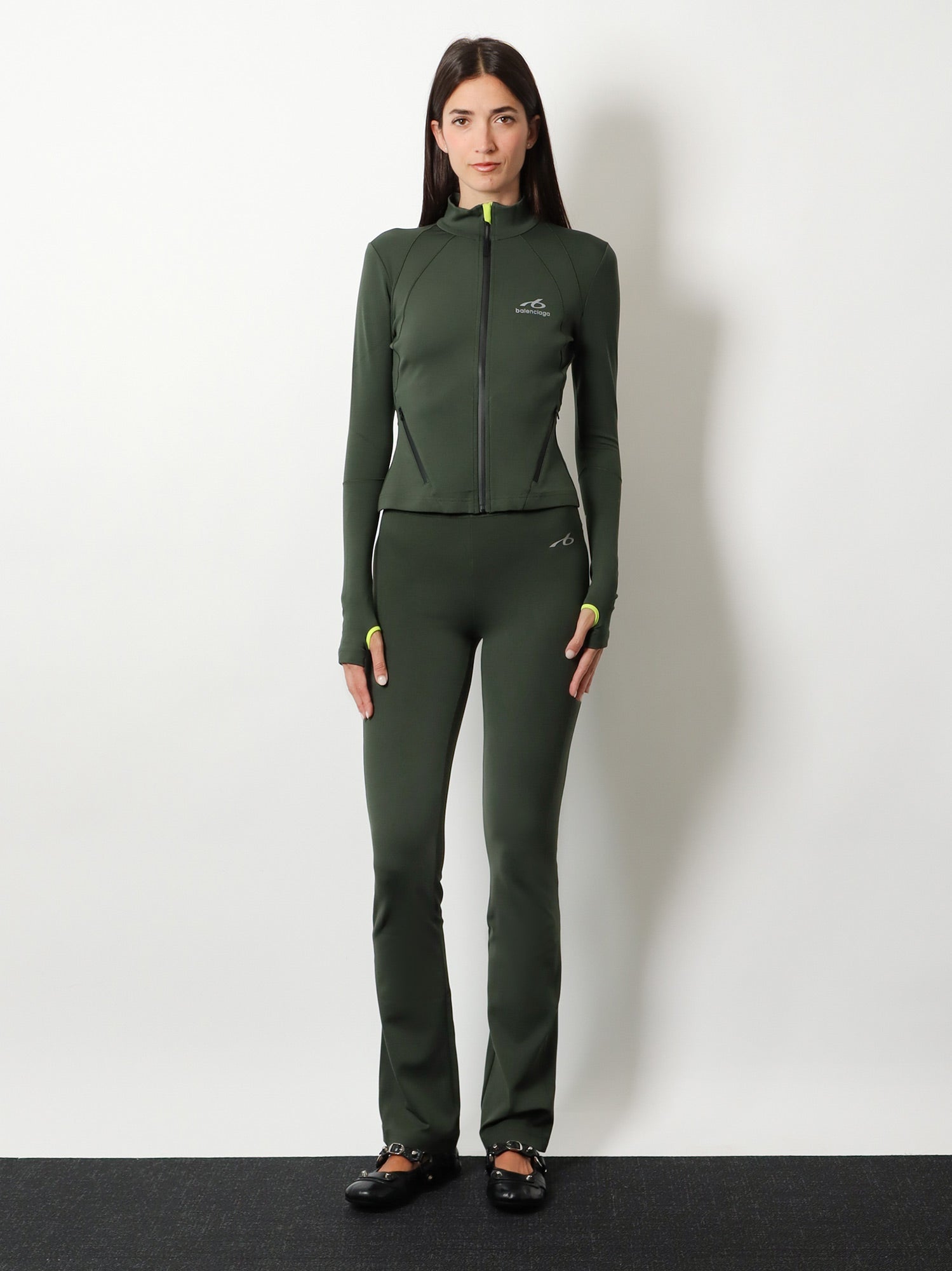 Balenciaga Fitted Zip-up Sweatshirt