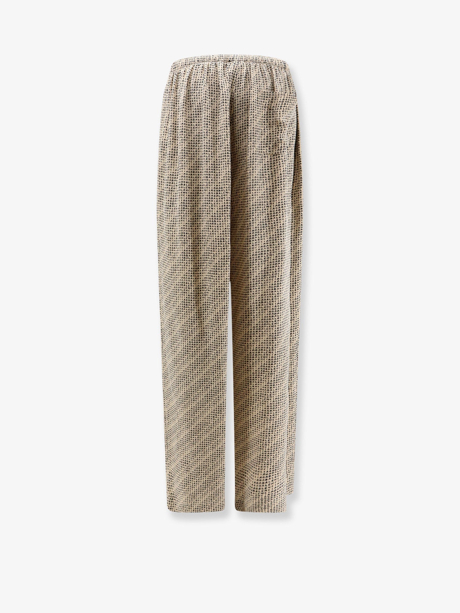 Balenciaga Monogram Silk Trousers