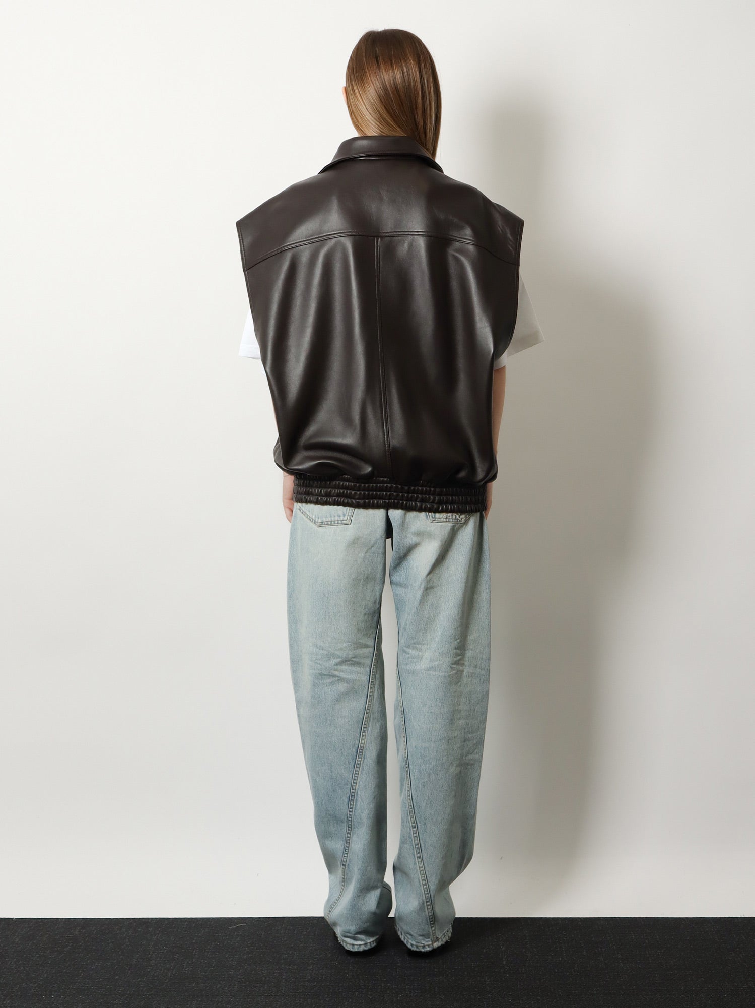 Balenciaga Giubbino In Pelle Smanicato